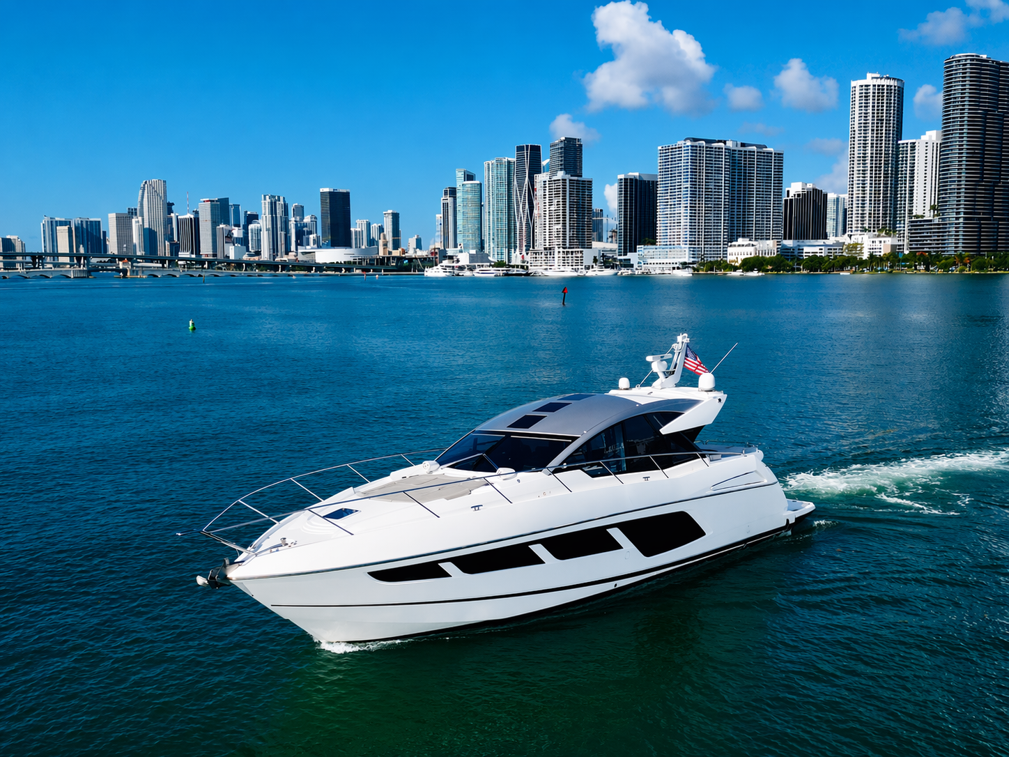 mid range luxury yacht rental in Miami 1500 to 2500