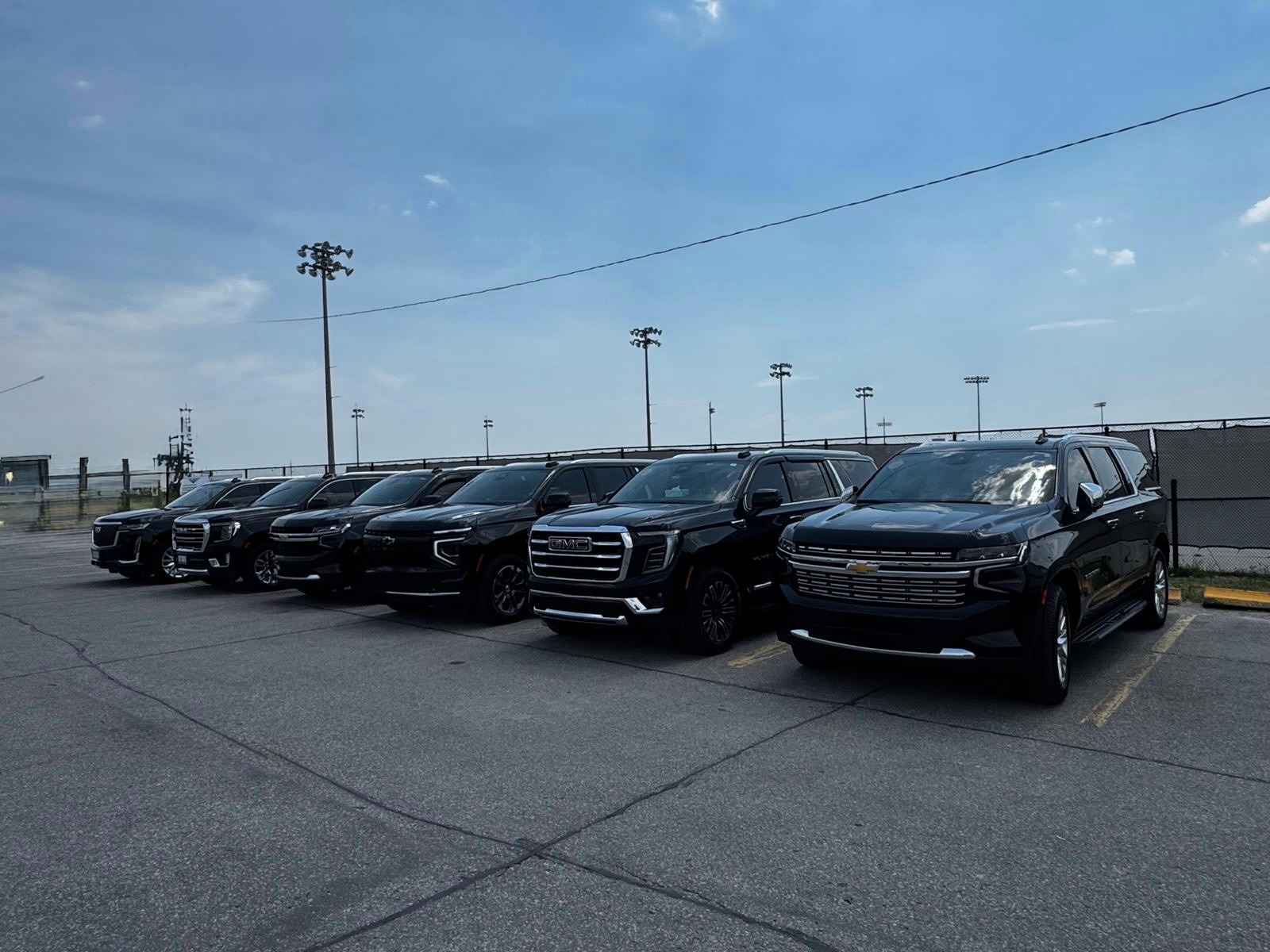 Viremont Chauffeur Services luxury SUV fleet providing Toronto Pearson Airport transfers, executive transportation in GTA.
