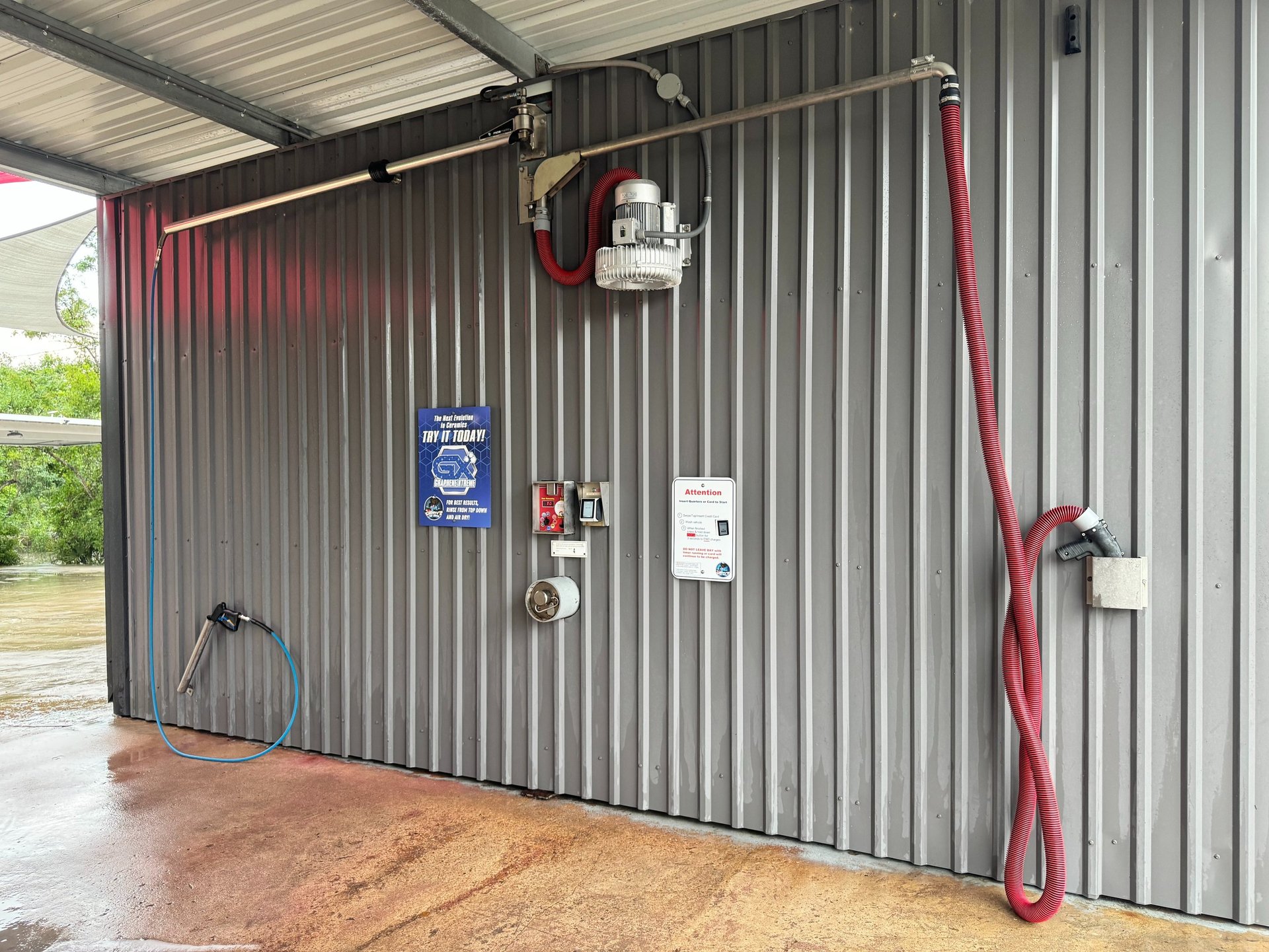 Diskin Air Dryer in Car Wash Bay