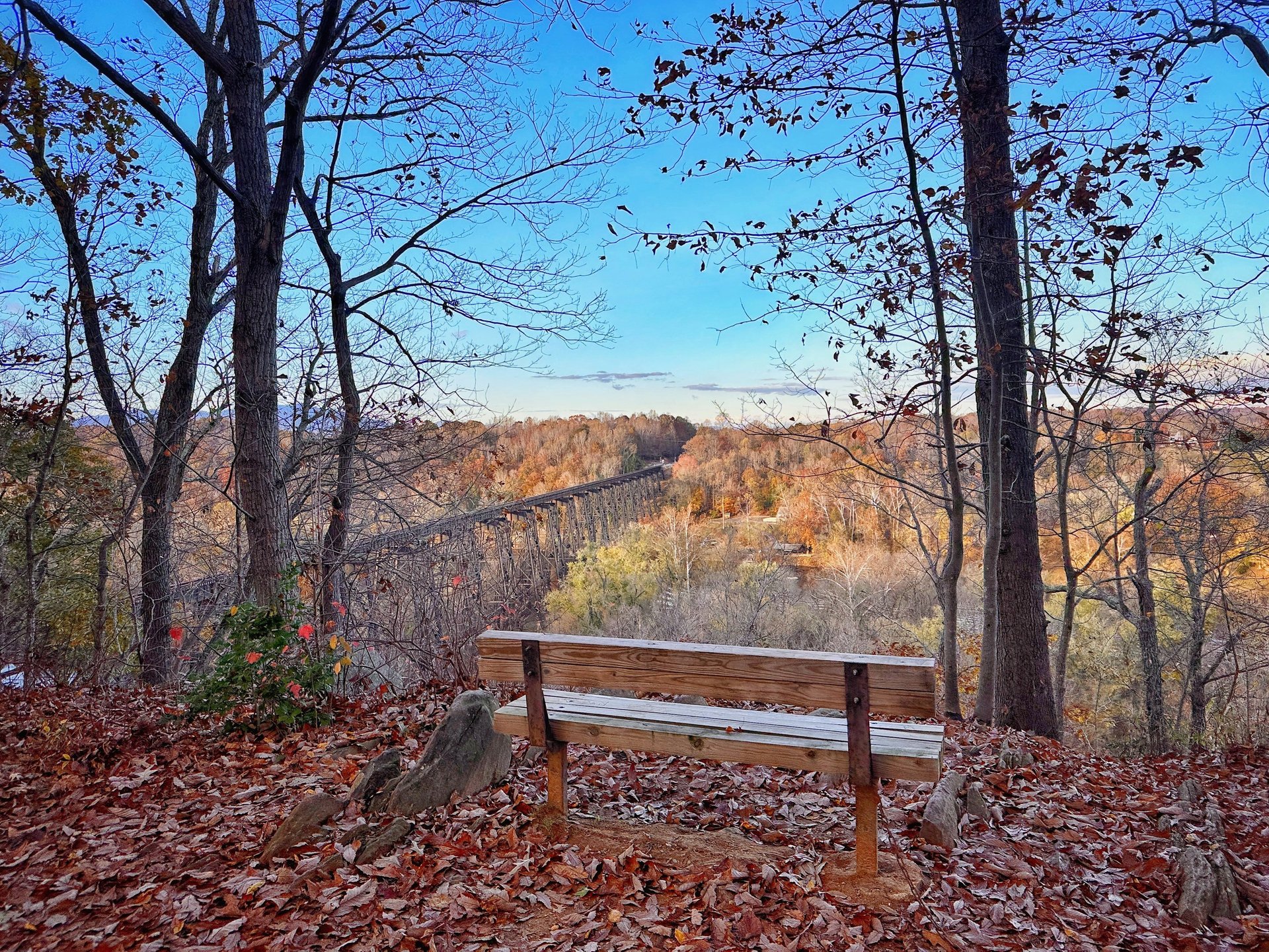panoramic viewpoint of James river at riverside park lynchburg va