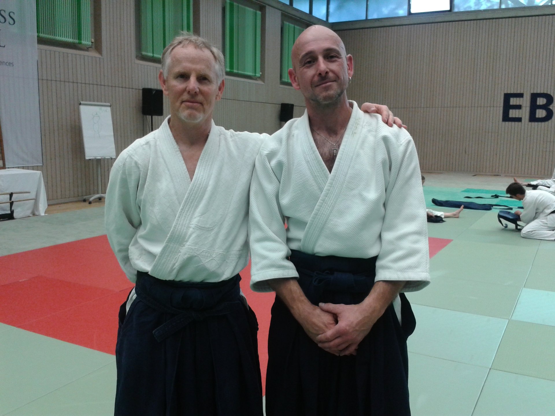 Bernd Enders mit Patrick Cassidy Sensei