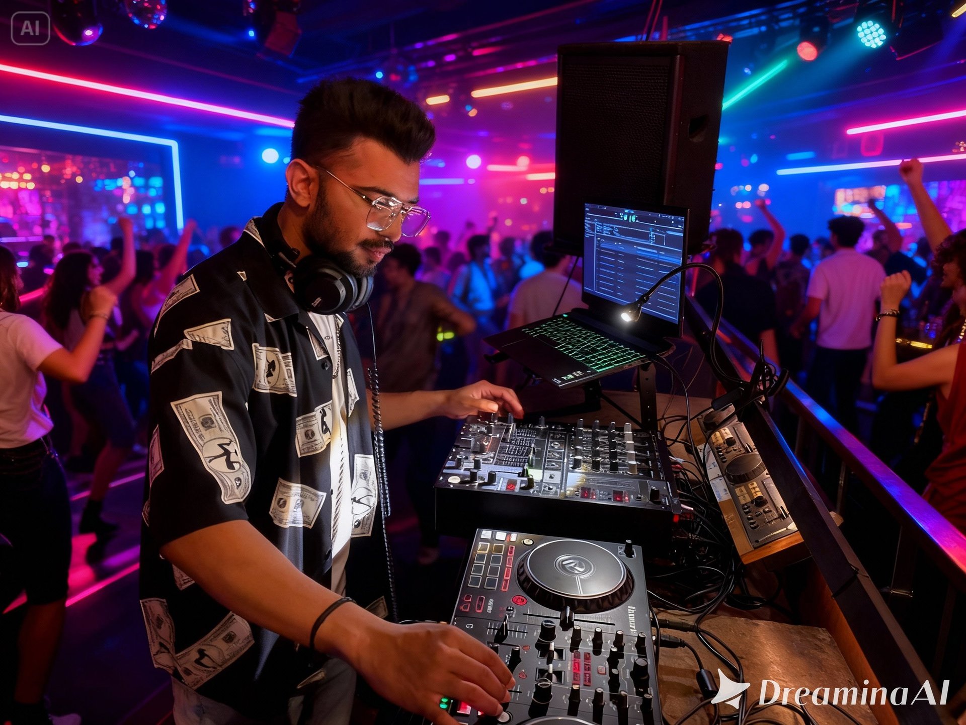 Rick indisch official image performing DJ live berlin