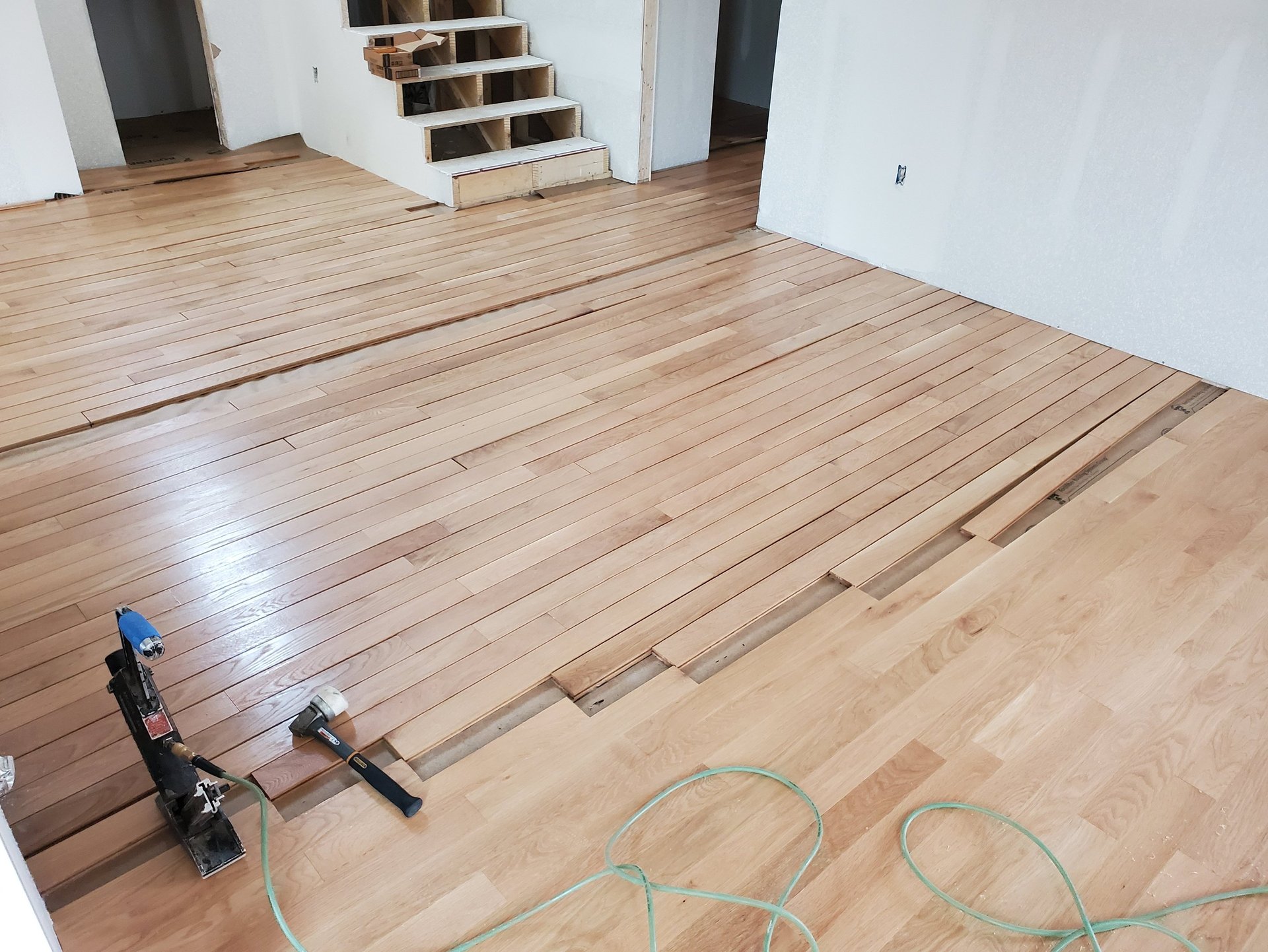 prefinished maple hardwood nail down installation