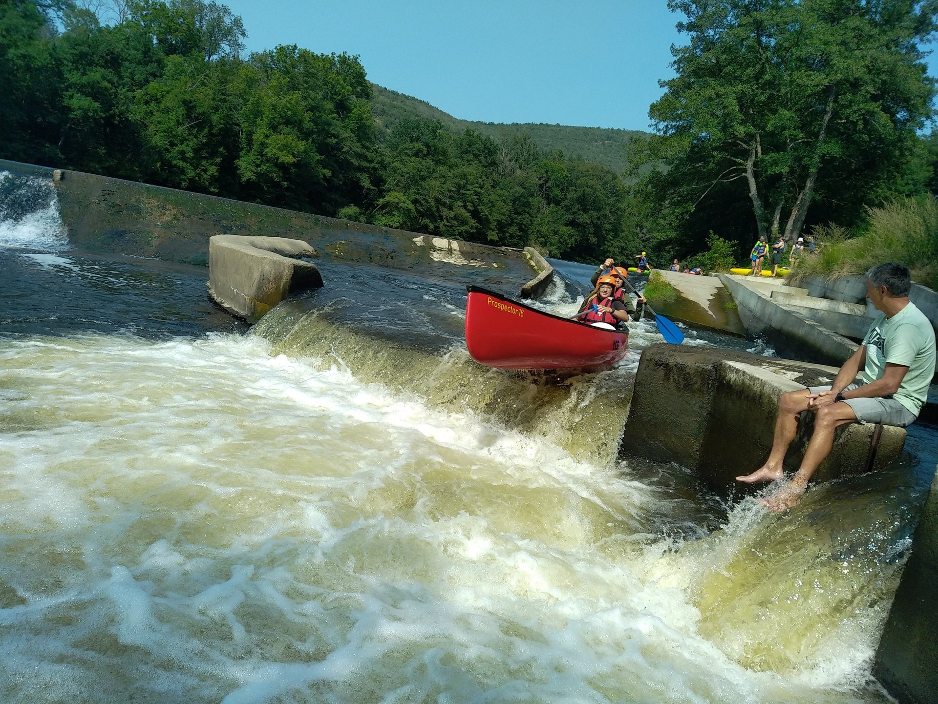 canoë kayak rivière accompagné acompagnement moniteur rivière