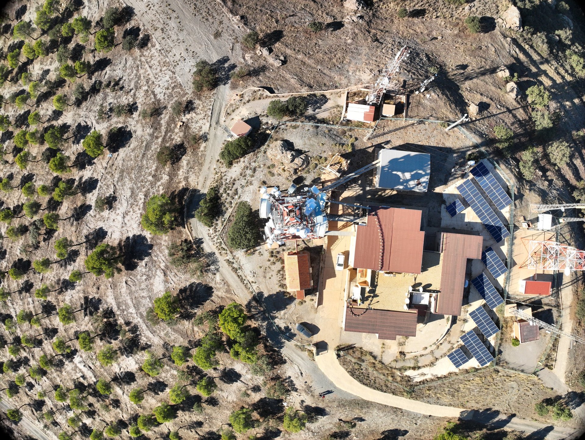 hyperlapse de obra con dron