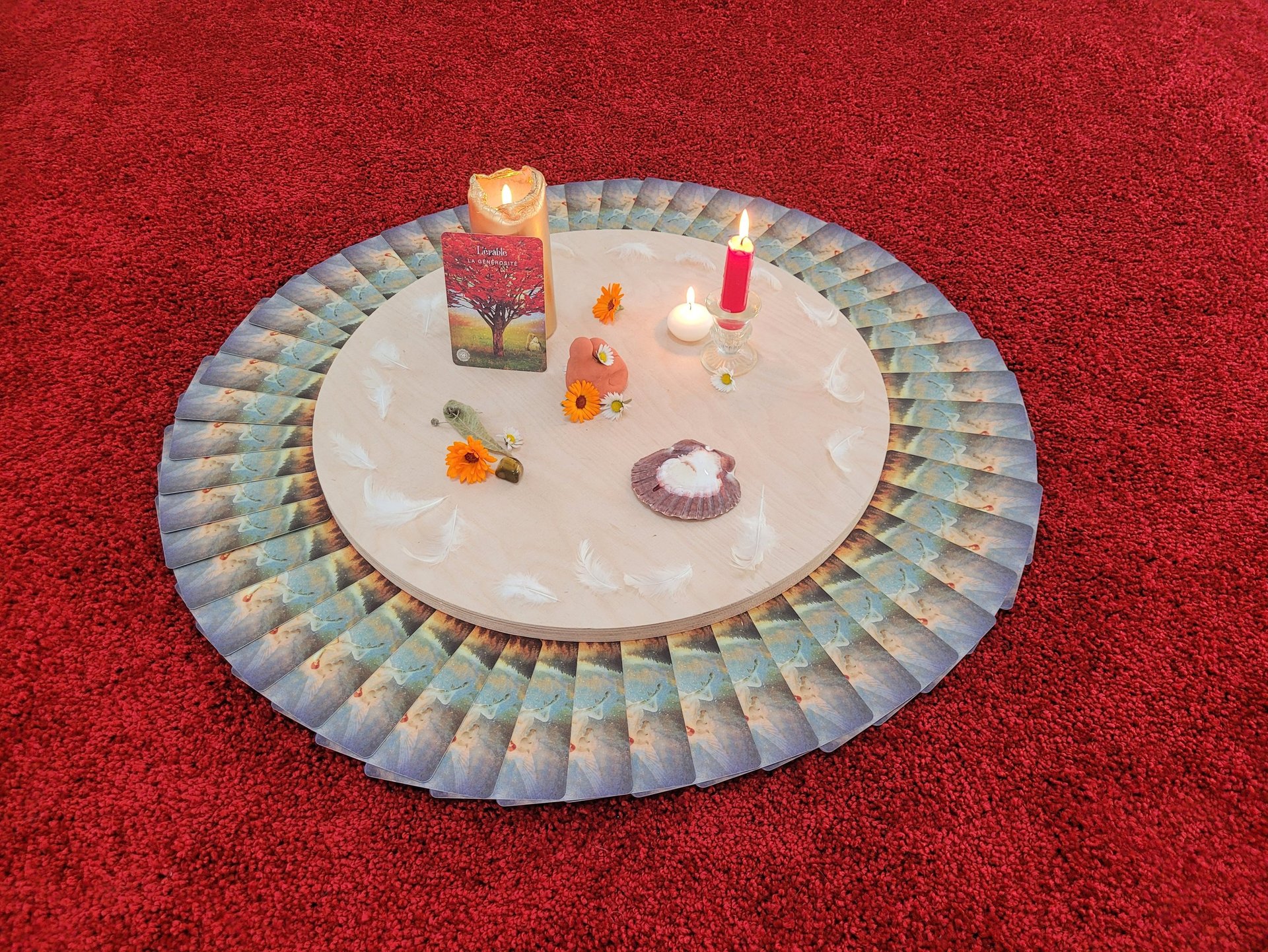 cercle de femmes abbaretz nozay issé treffieuxbougie cartes fleurs plumes