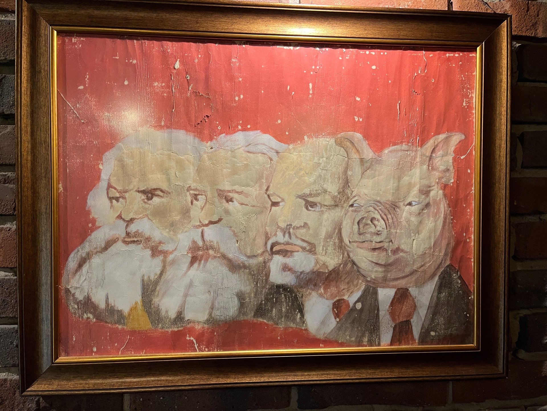Communism portrait pigs
