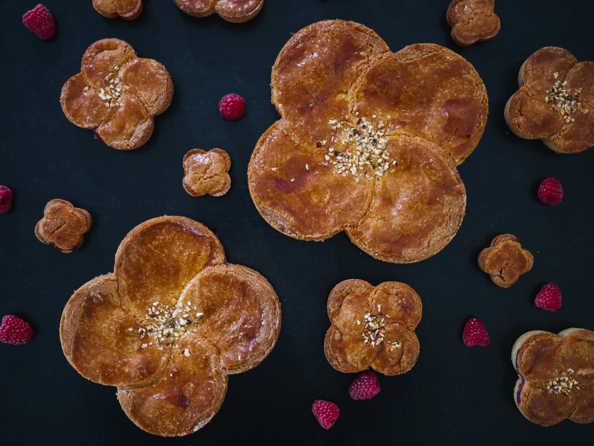 gâteau basque framboise