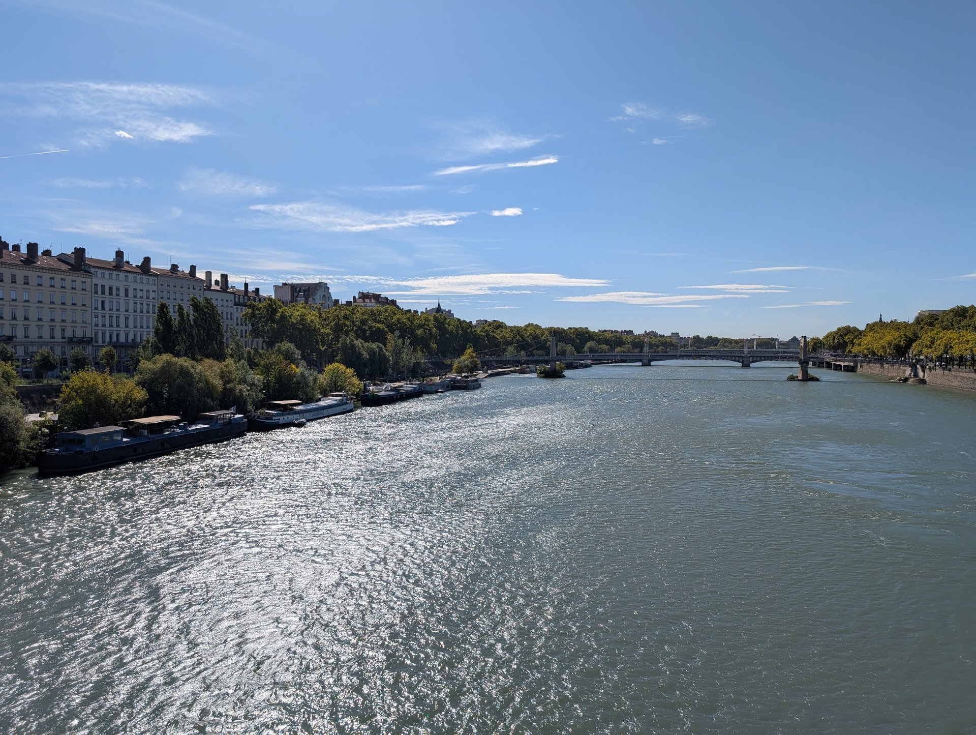 City Run à Lyon - Vue du Rhône