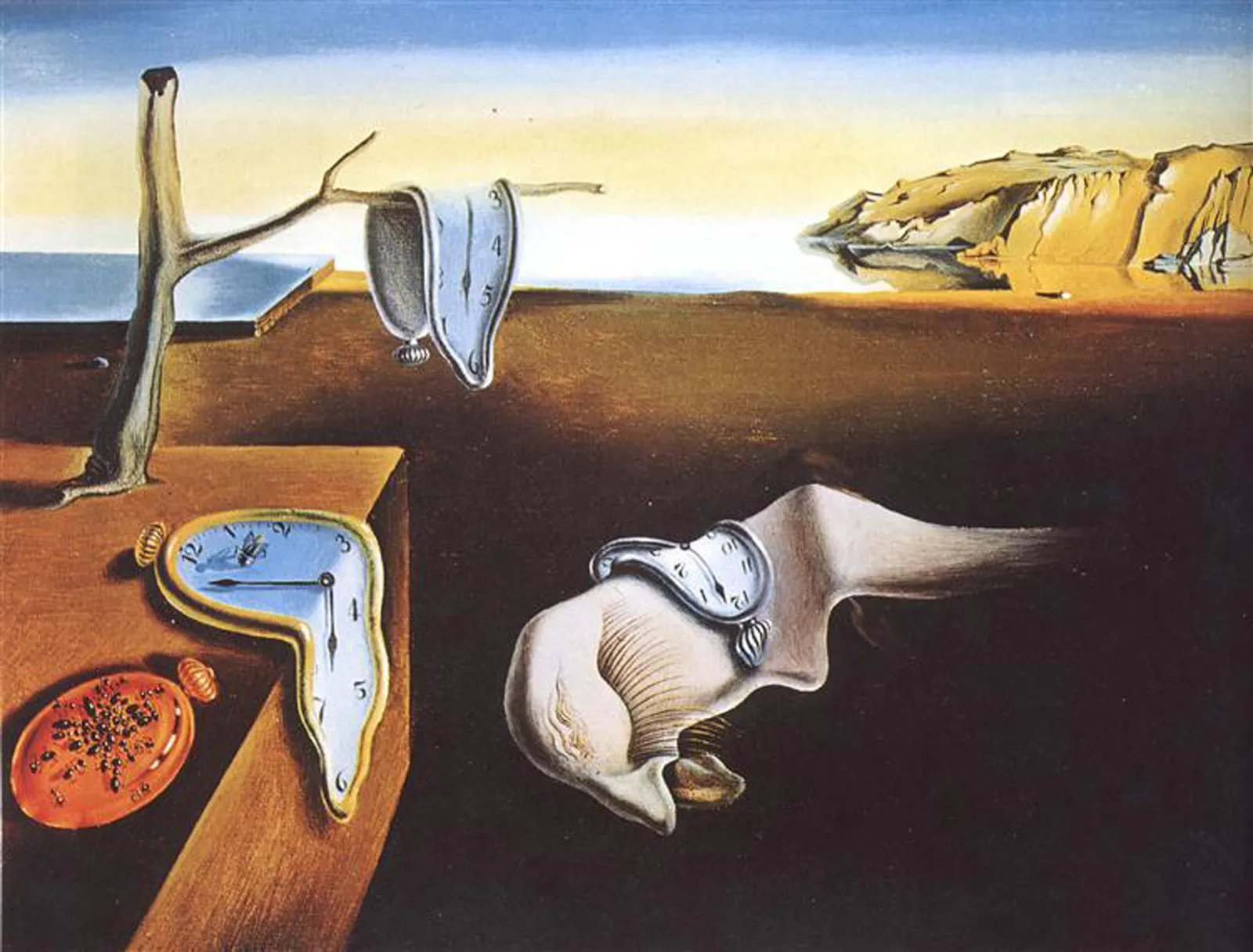 A persistência da memória" é possivelmente a obra de arte mais famosa de Dalí.