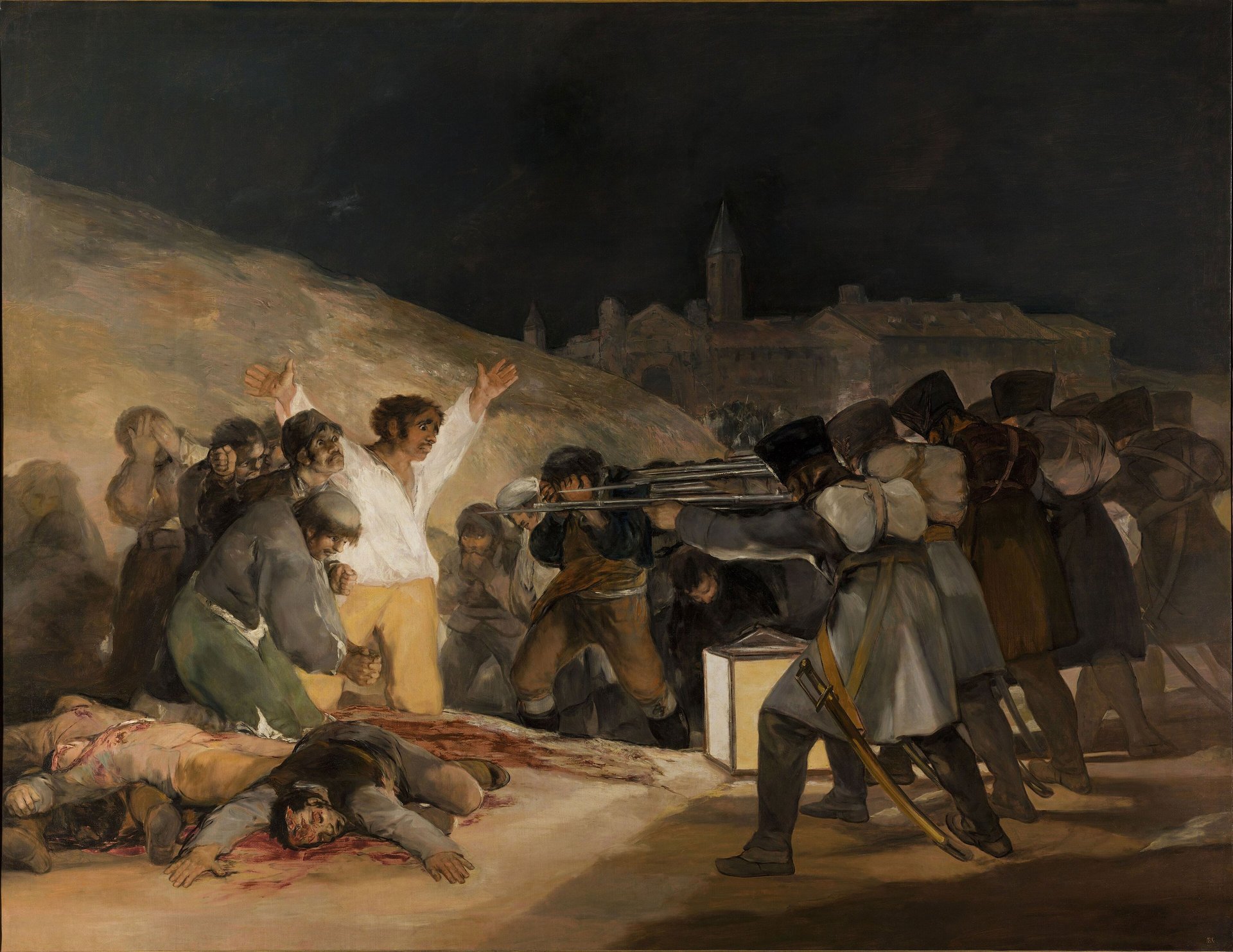 The Third of May 1808, Francisco Goya, 1814, Museo del Prado, Madrid