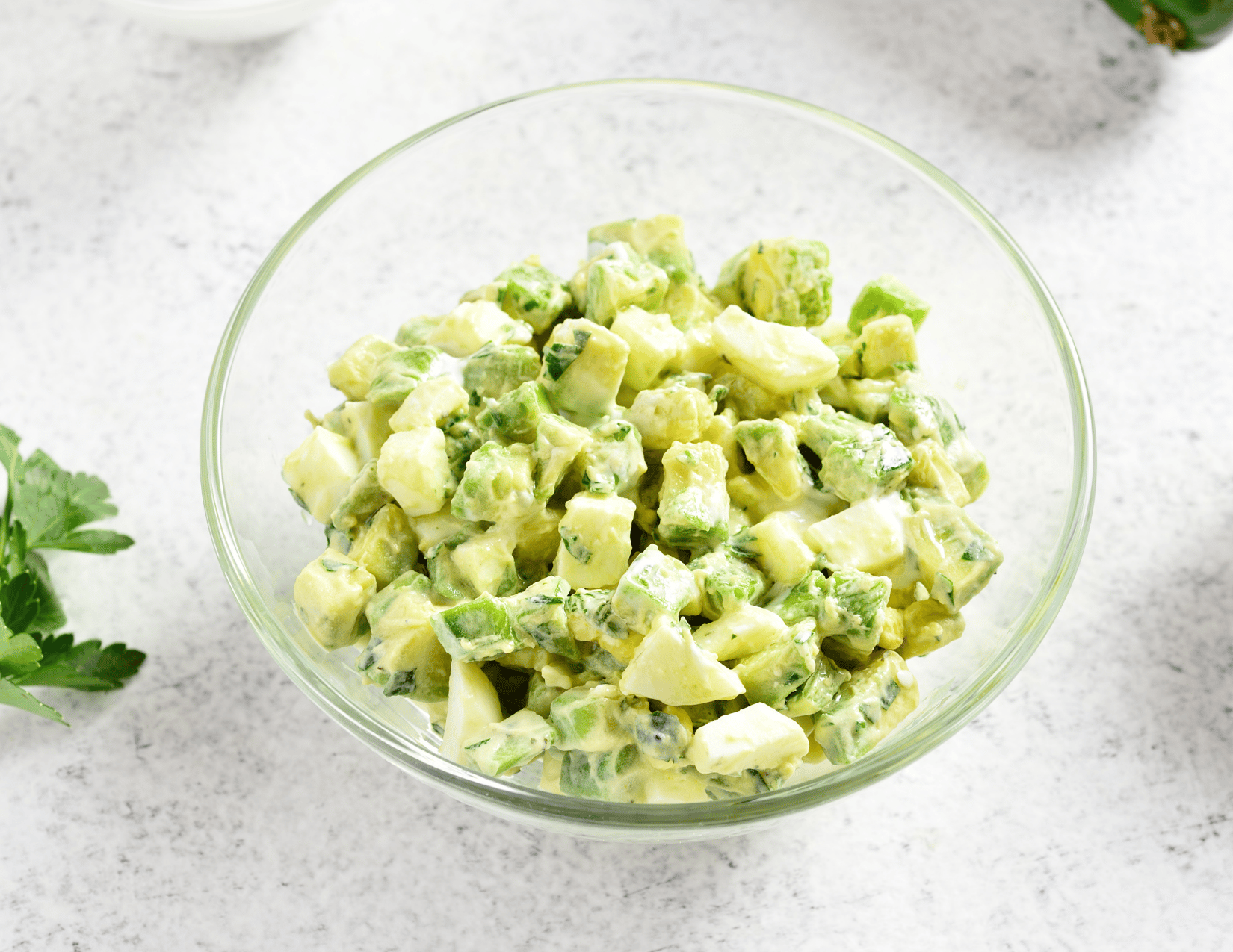 Keto Side Dish: Avocado Egg Salad