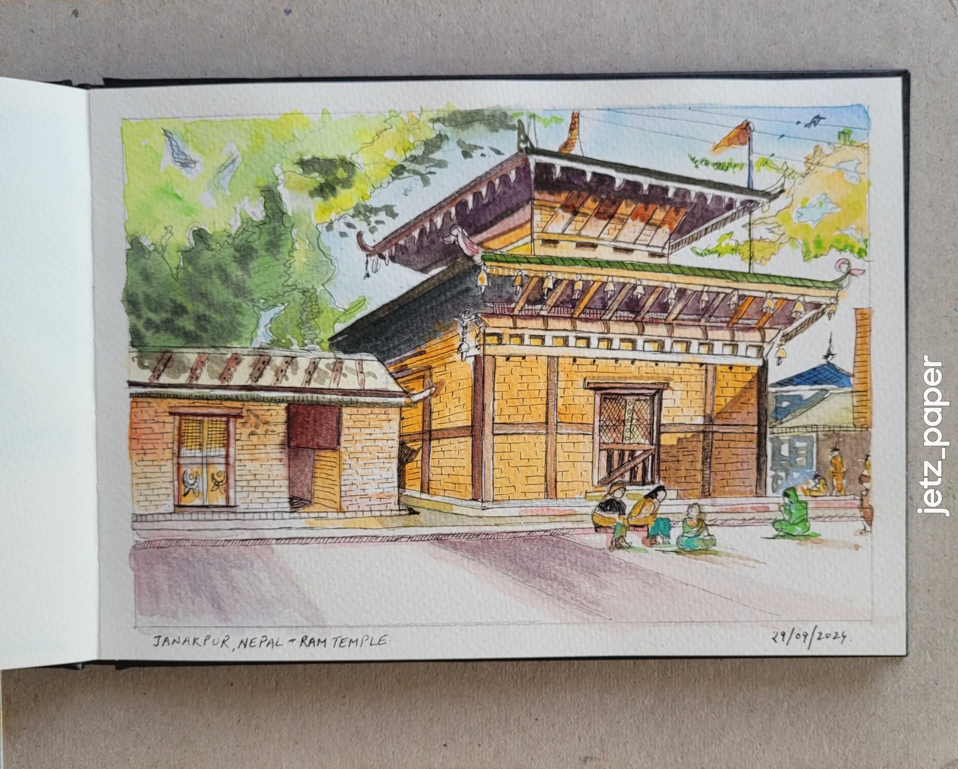 Watercolour sketch in my A5 sketchbook