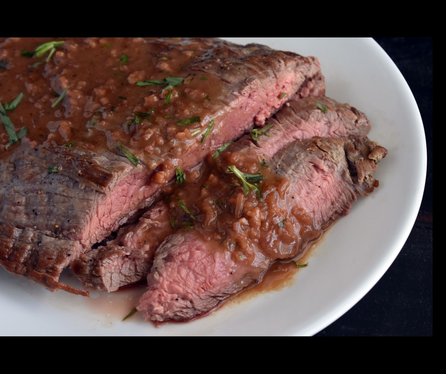 recette bavette à l'échalote, sauce au vinaigre balsamique
