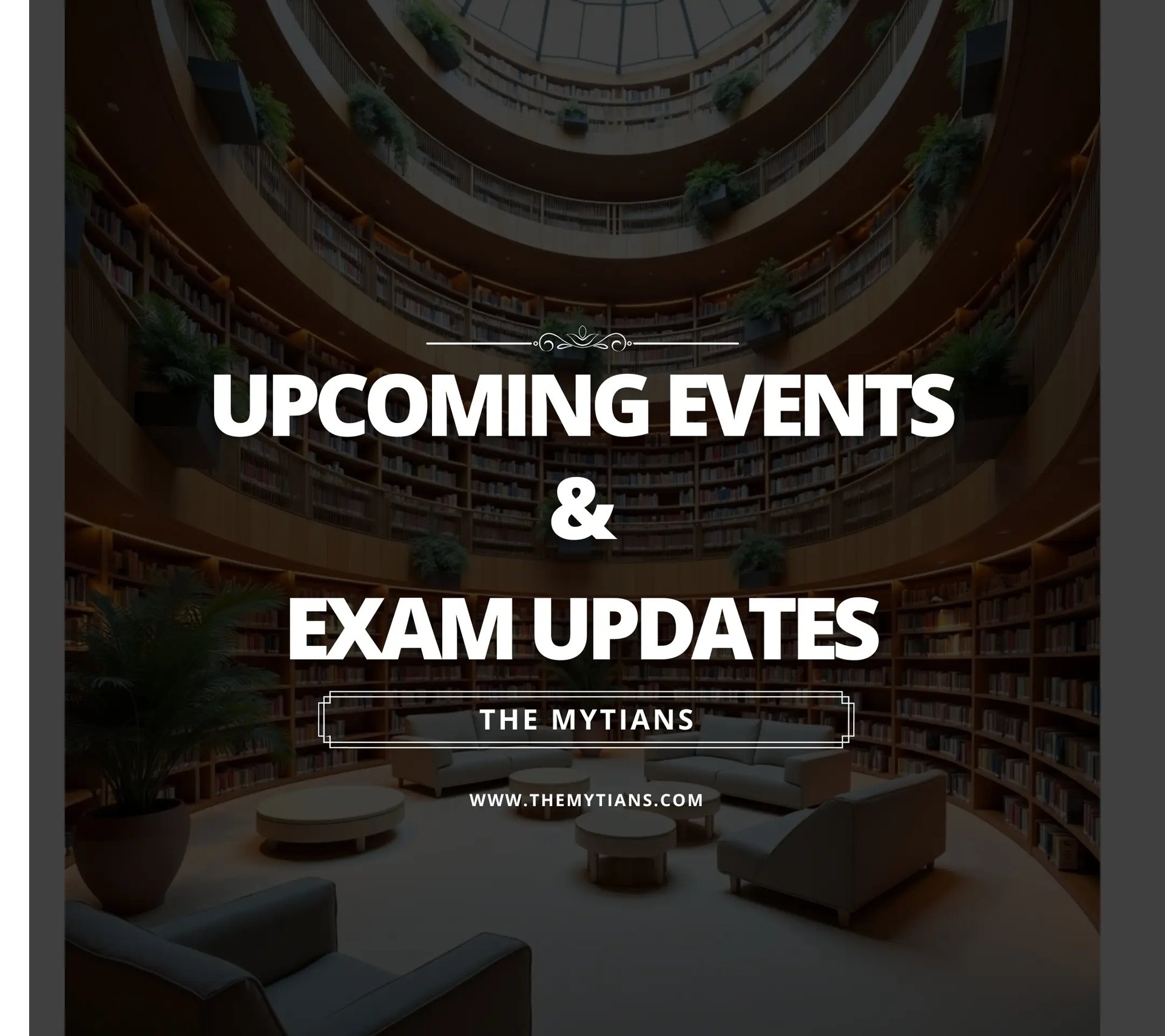 Get the latest exam updates, upcoming events, educational insights, exam tips, and study resources delivered to your inbox. 