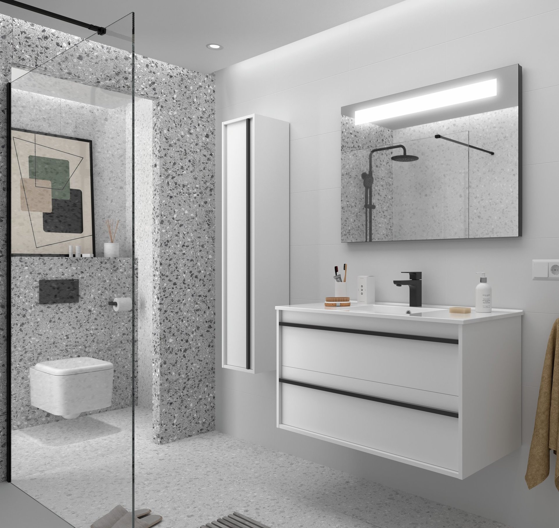 salgar white bathroom vanity