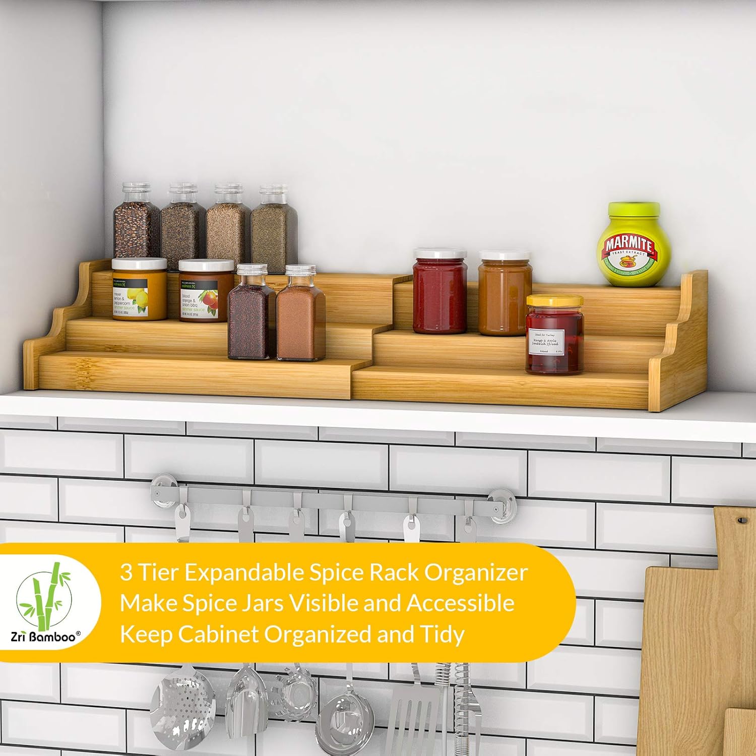 3-Tier Bamboo Organizer | Spice Rack