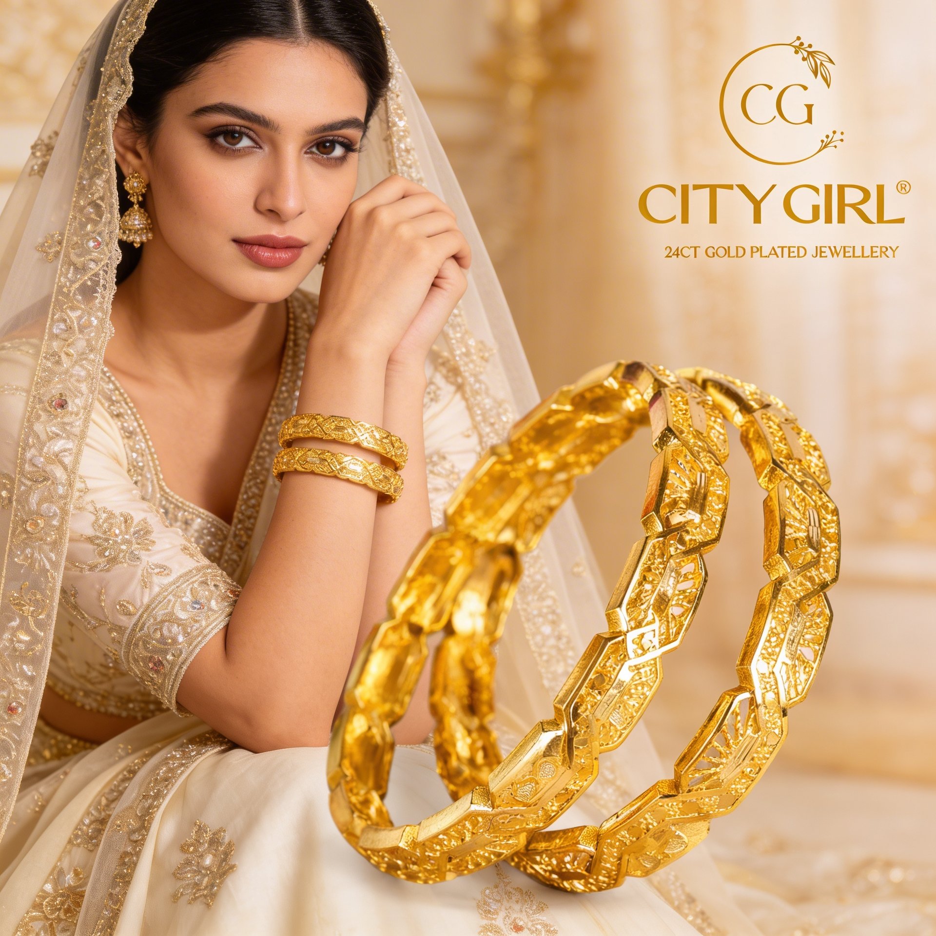 Modern imitation bangle set — fusion Indian jewellery women online