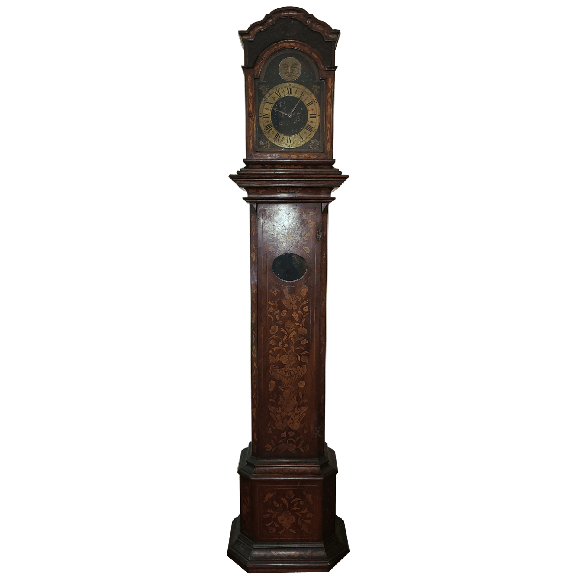 1738 Dutch Tall Case Clock by Jacob Kerkeloo