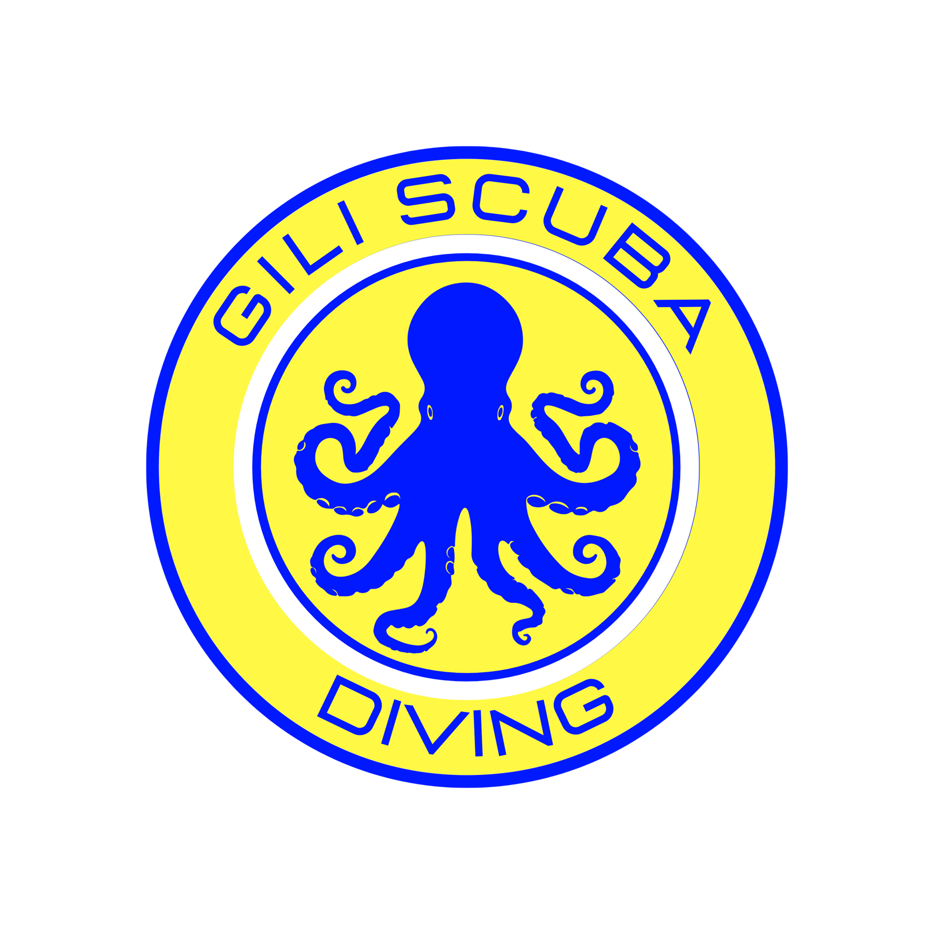 Official Gili Scuba Diving logo, your boutique dive center on Gili Trawangan, Indonesia.