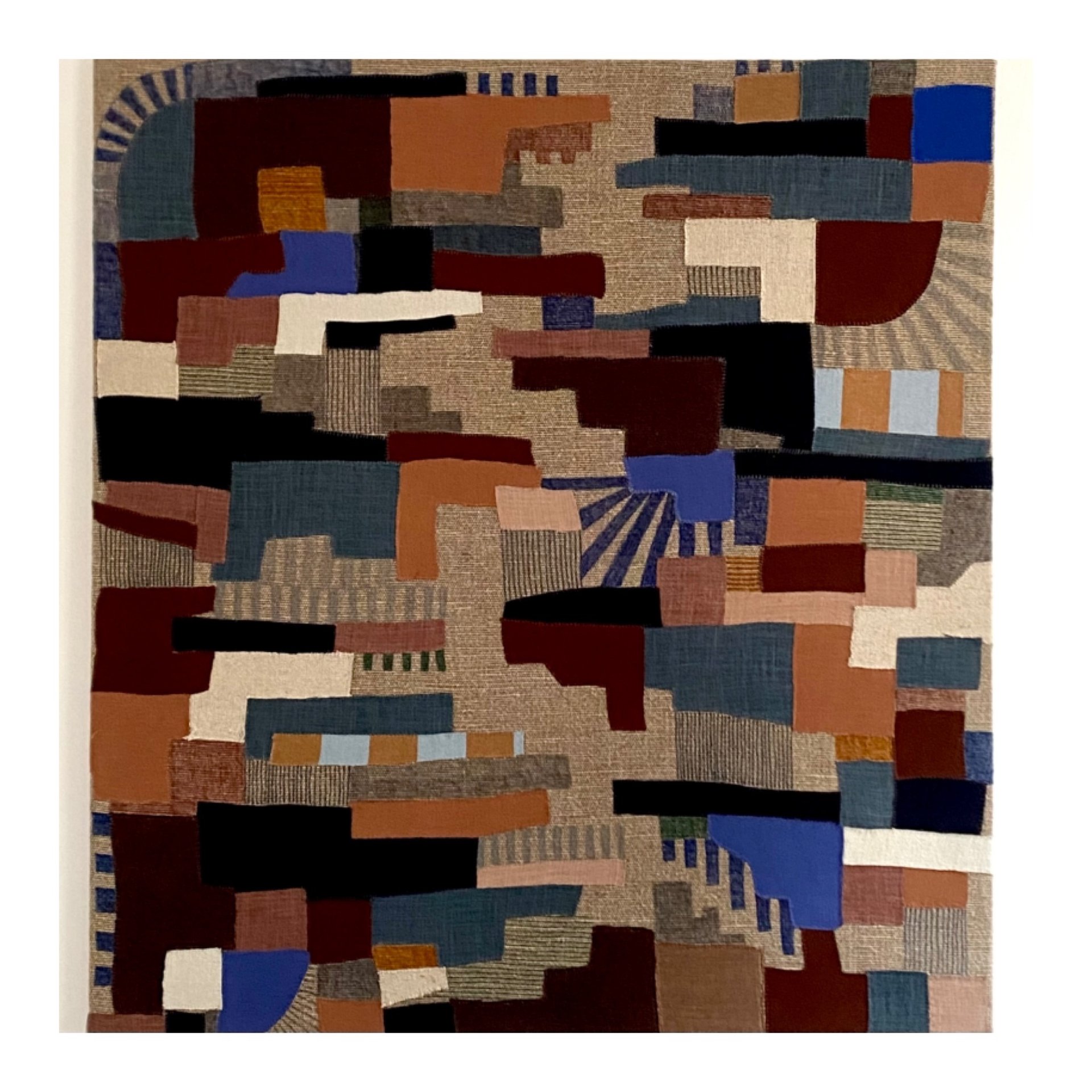 peinture textile abstraite grand format