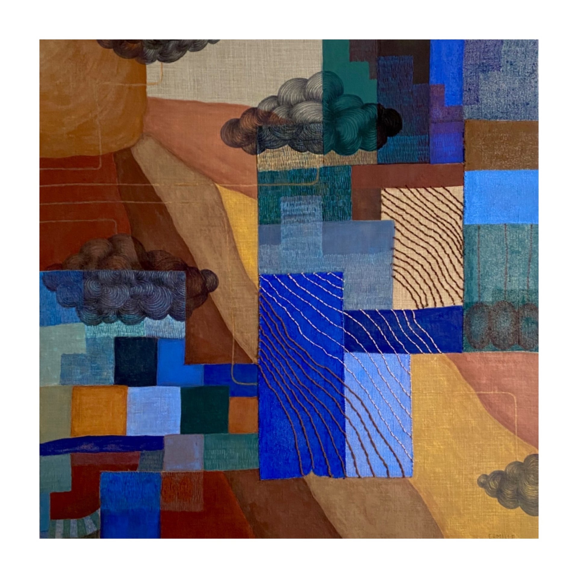 composition textile grand format