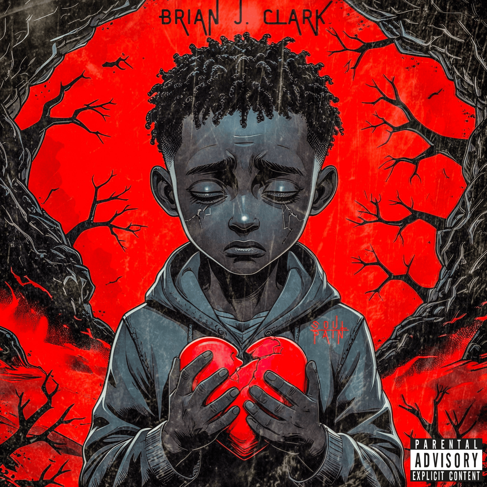 soul pain album art by brian j clark