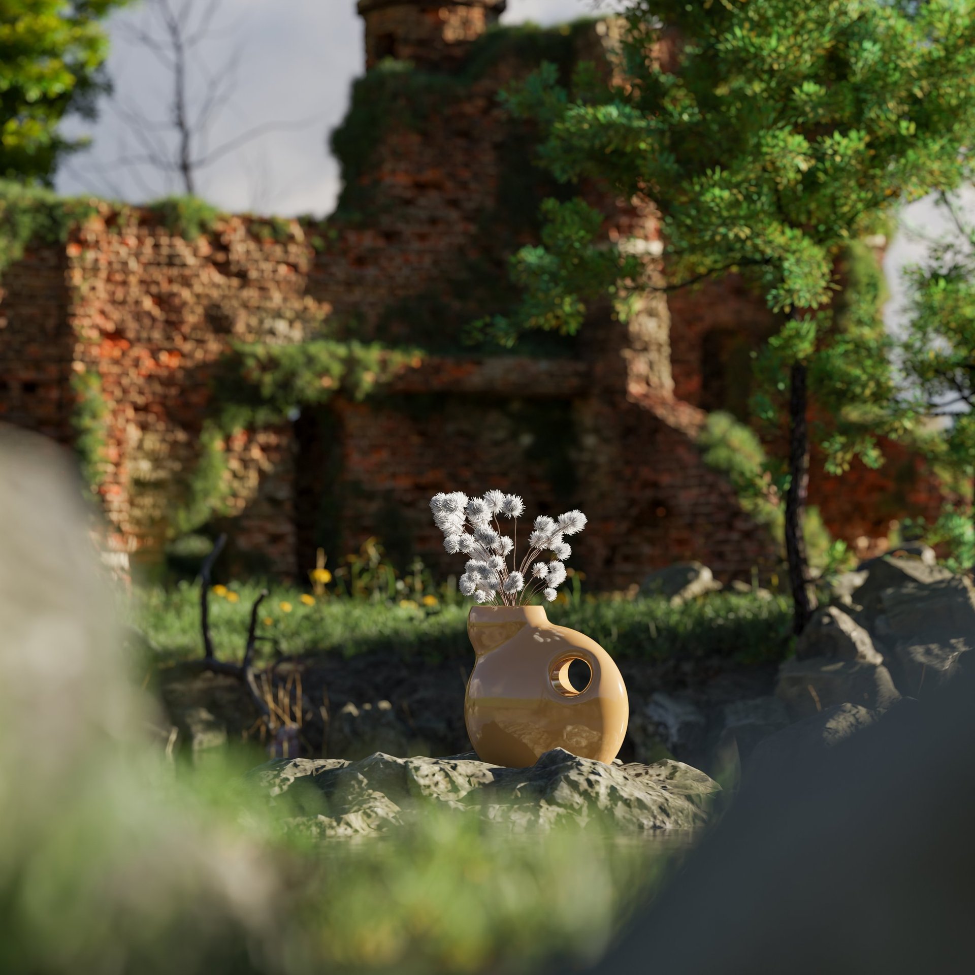 designer cask vase modern decor object luxury home accessories export quality sculptural vase Faisal