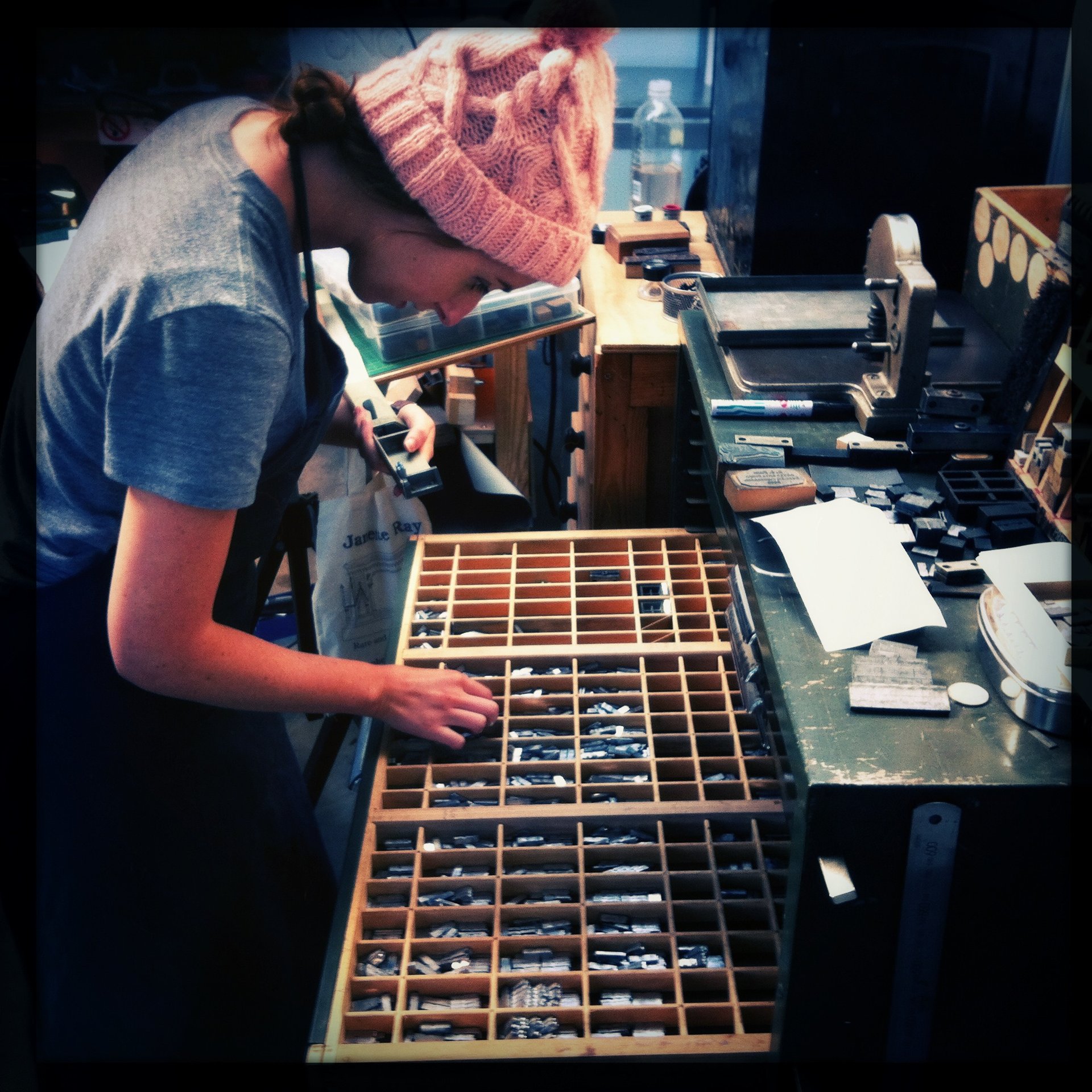 Picking type from the drawer