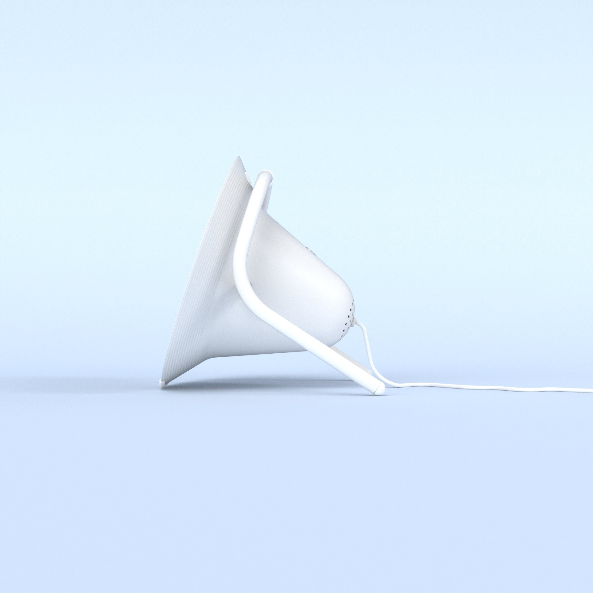 dream machine, lampe a hypnose. Vue de côté. Christophe MEunier à Nantes