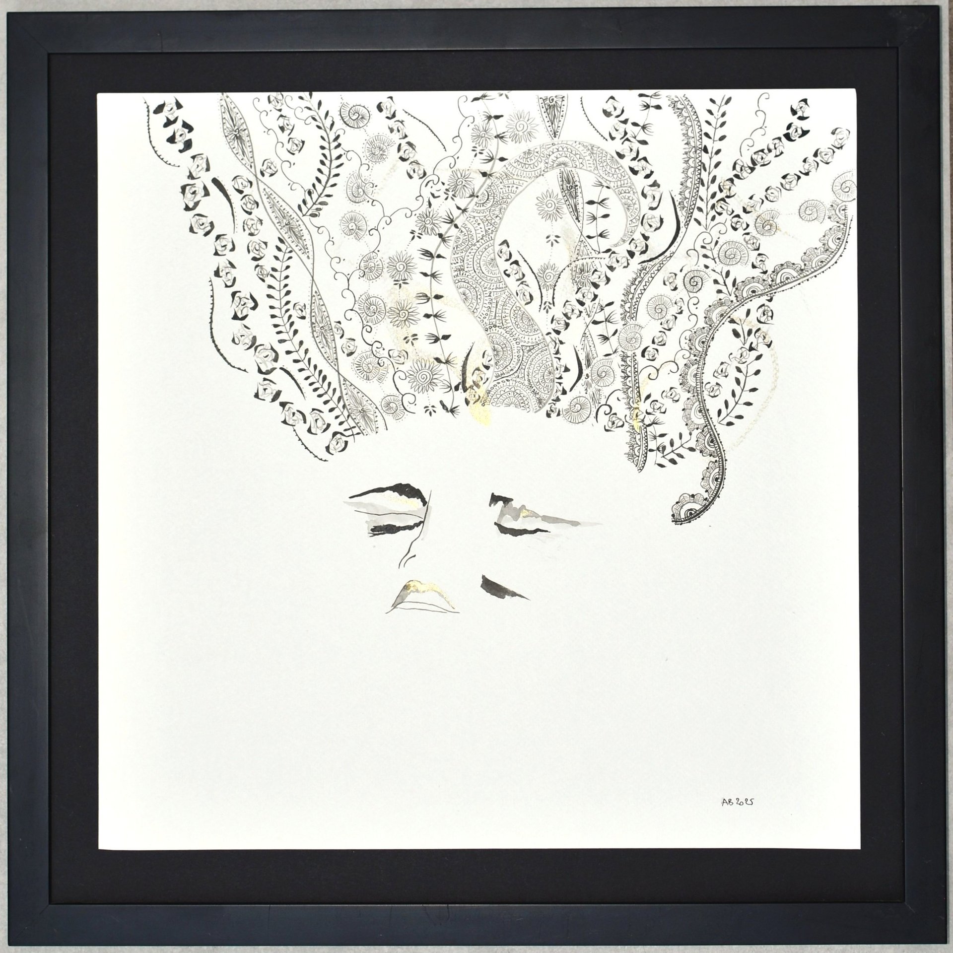 thinking dessin à l'encre inkdrawing sète artdrawing