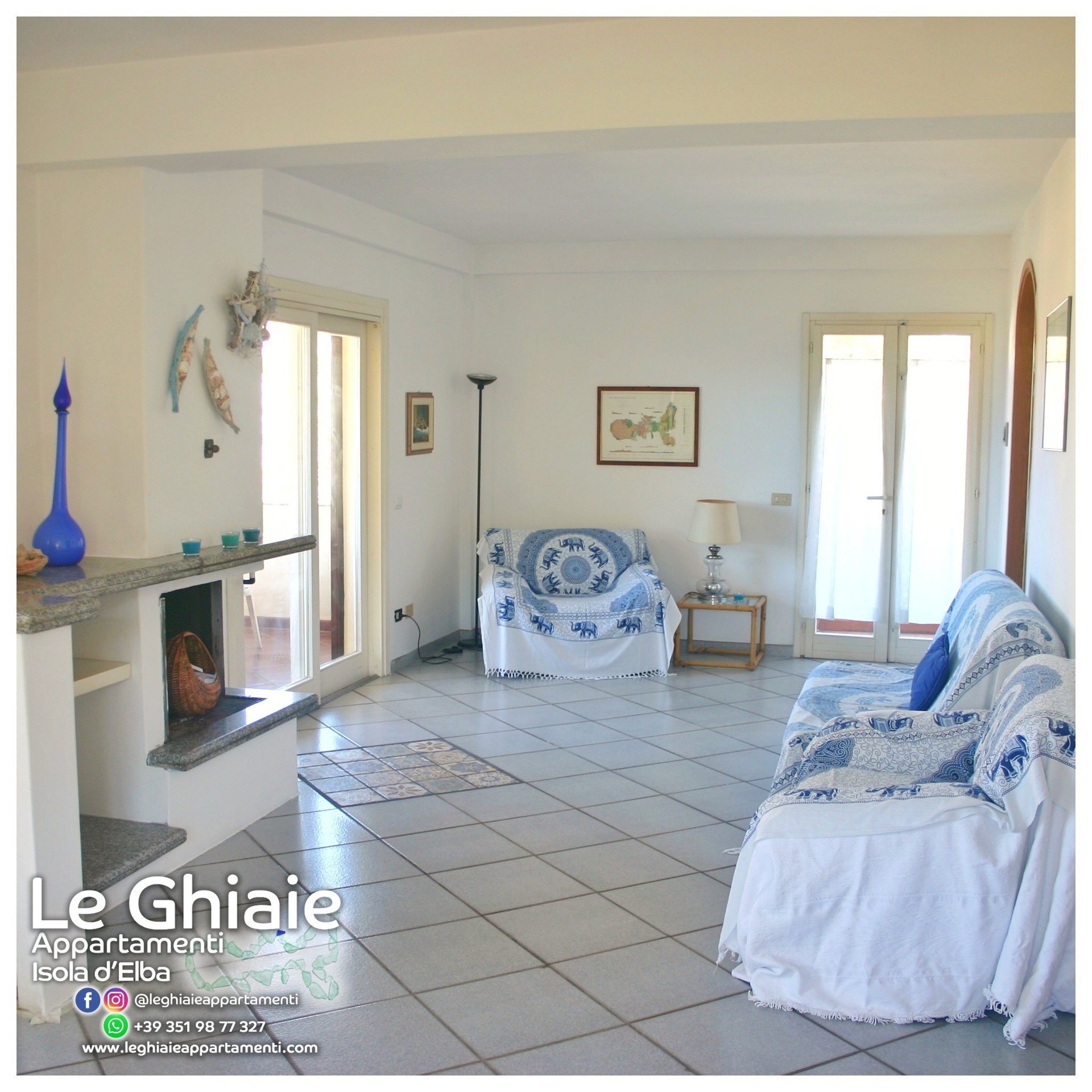 Sala doppia con divano letto