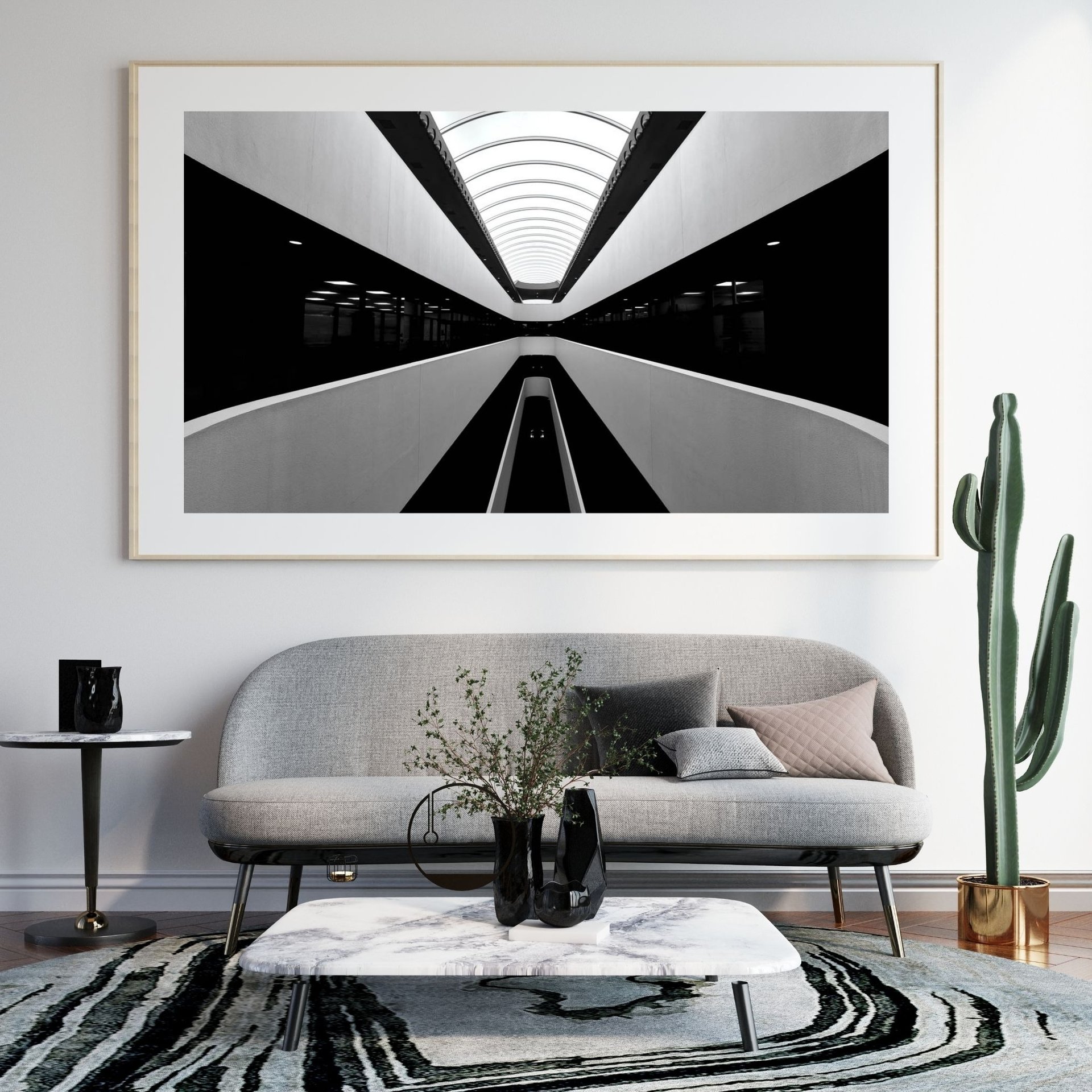 Contact Us Black and White Image