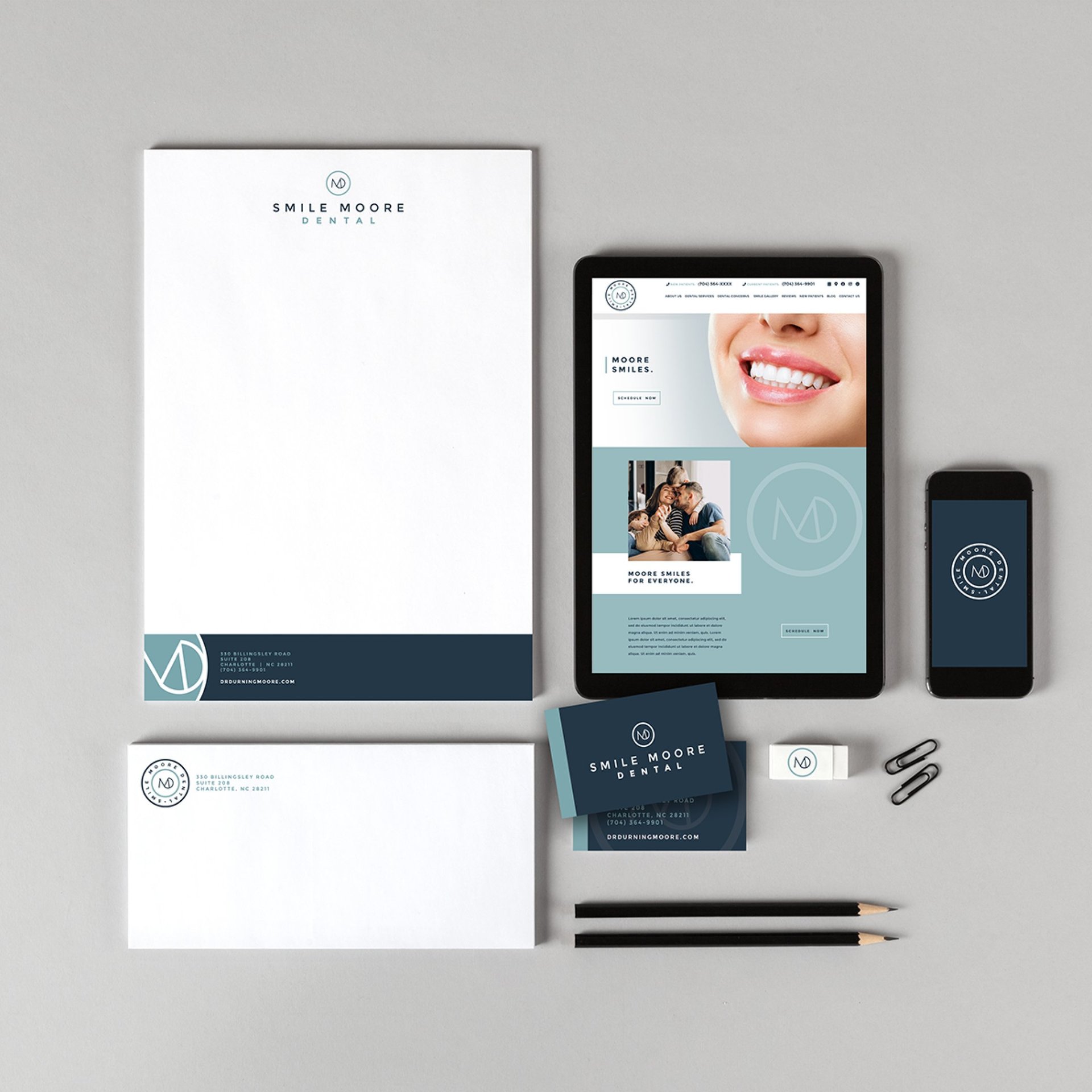 Smile Moore Dental Stationery