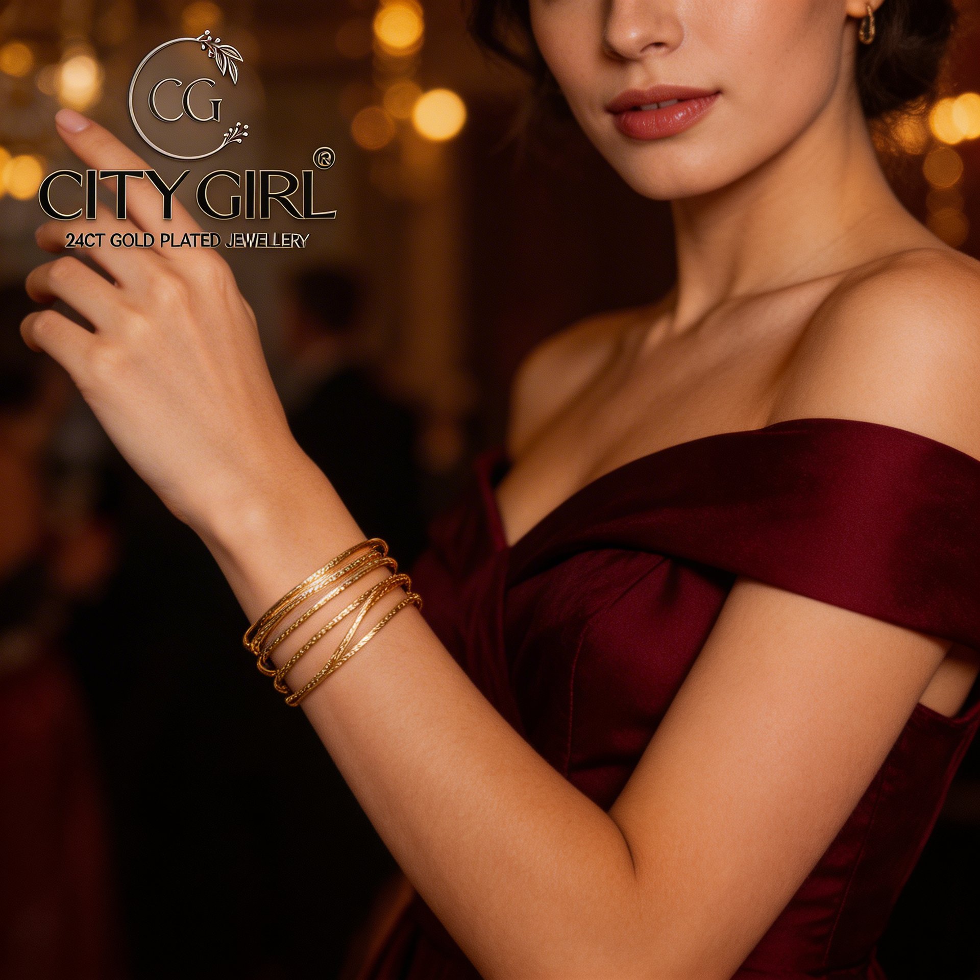 gold covering bangles - City Girl Jewellery - daily wear gold bangles