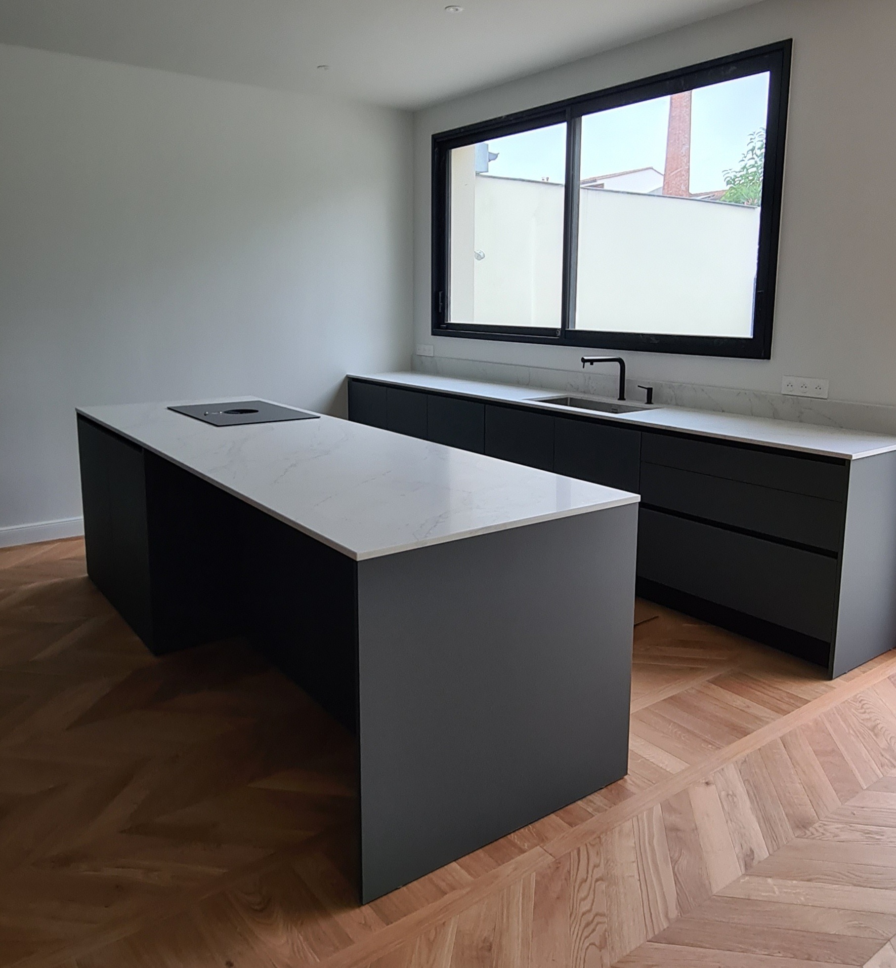 Ilot silestone ethereal glow