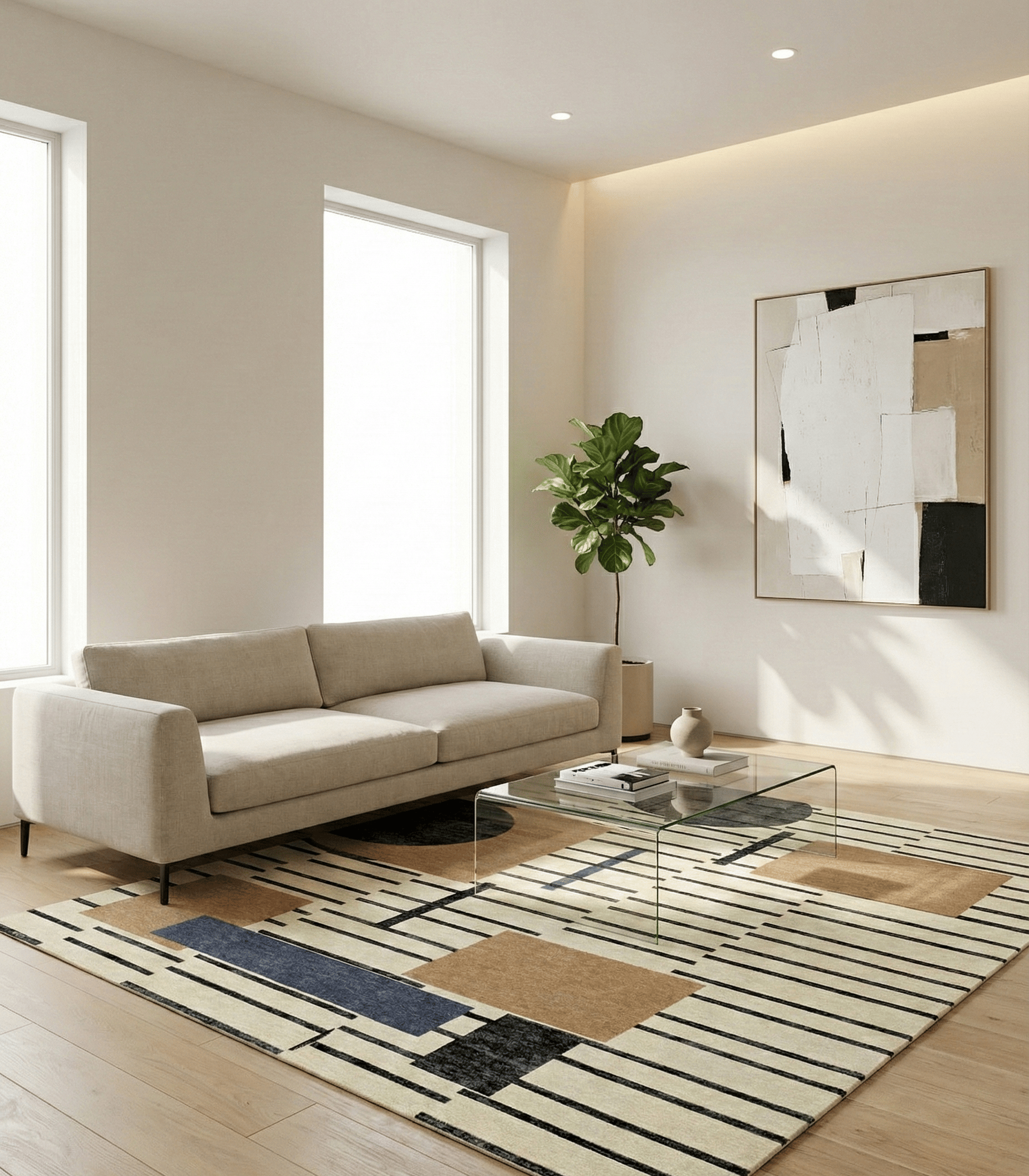 Hand knotted luxury rug