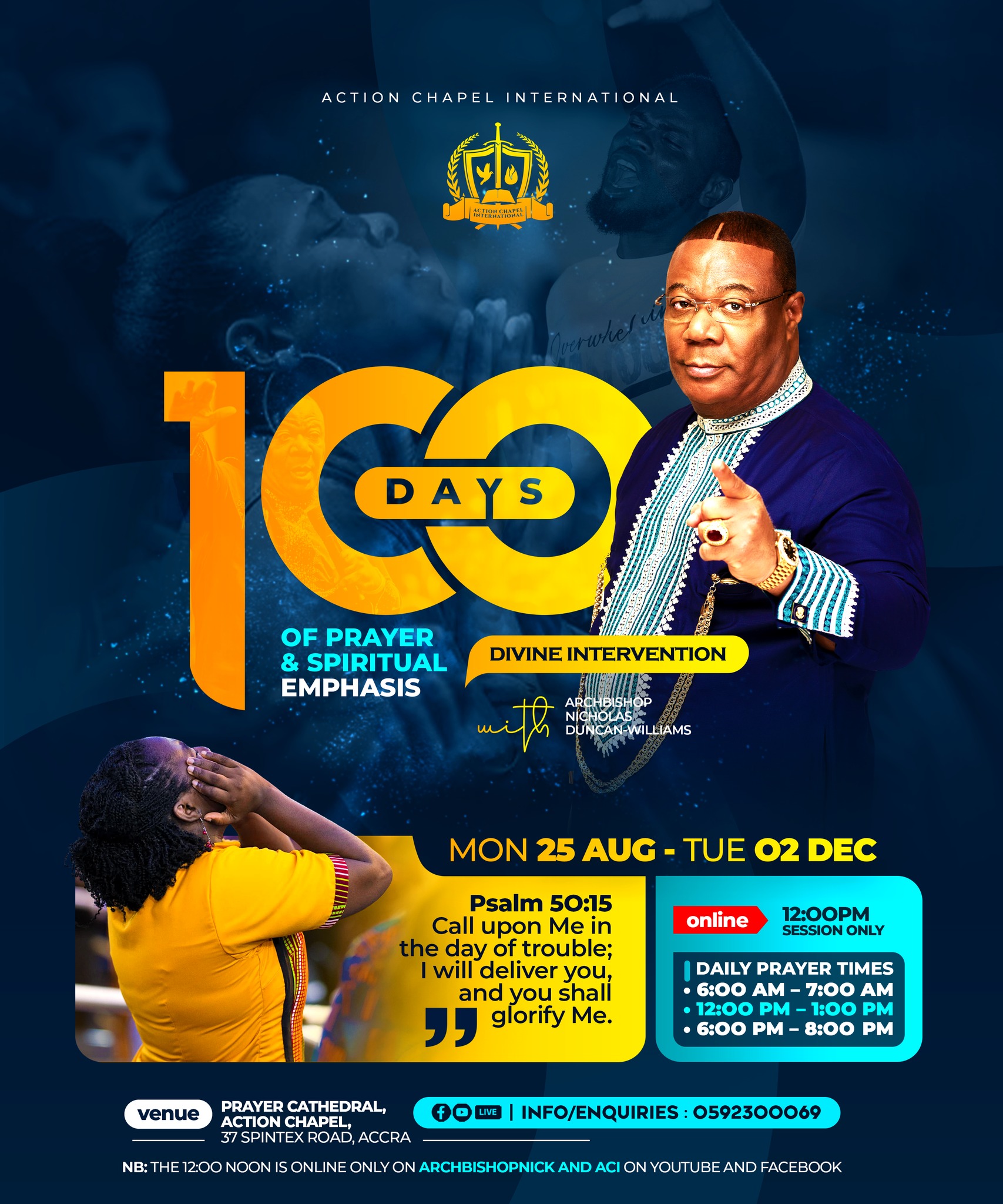 100 days prayer spiritual emphasis arch bishop nicholas duncan williams