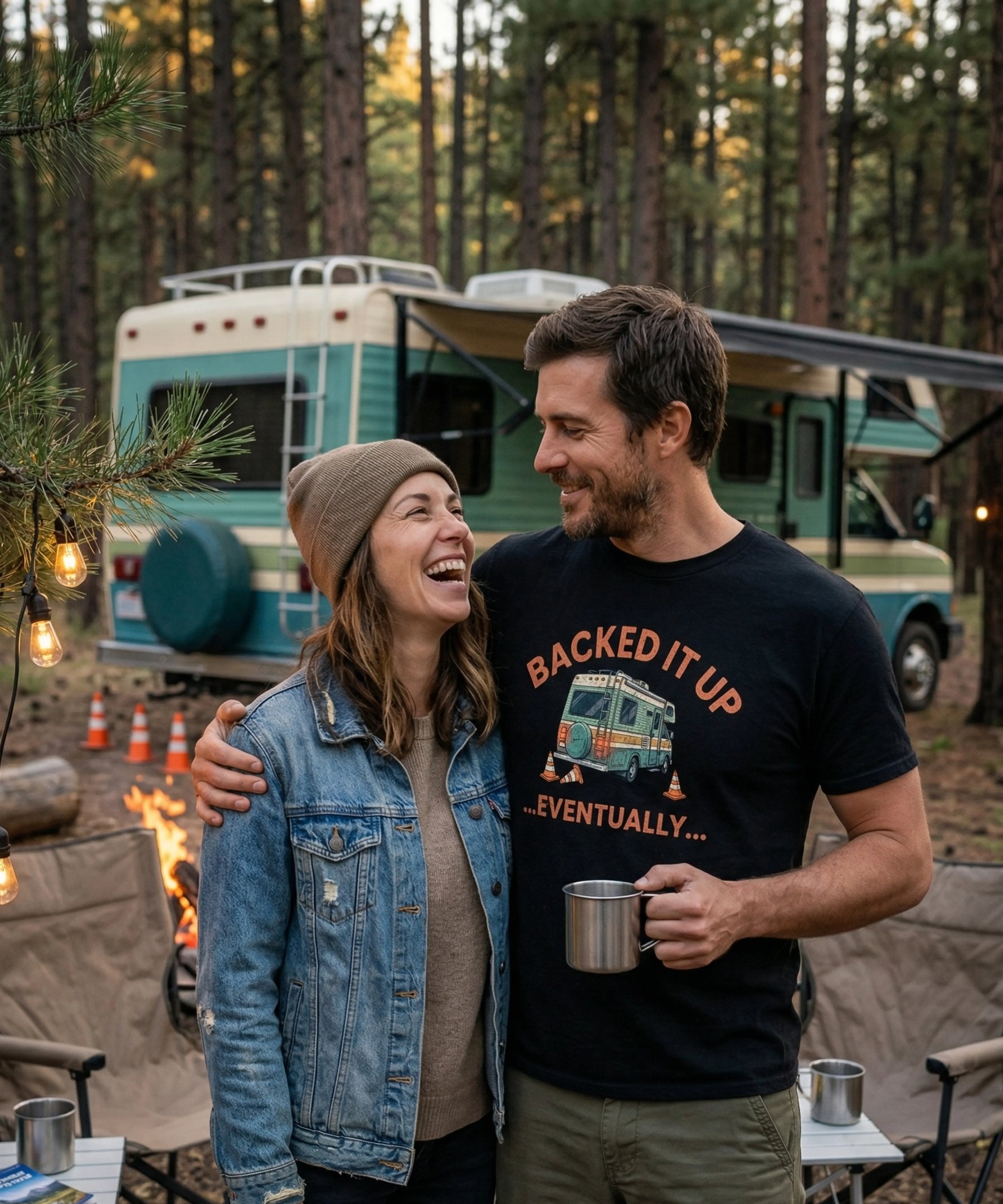 Backed It Up Eventually funny RV camping shirt — the perfect gift for RV owners by Horacio&Visconti