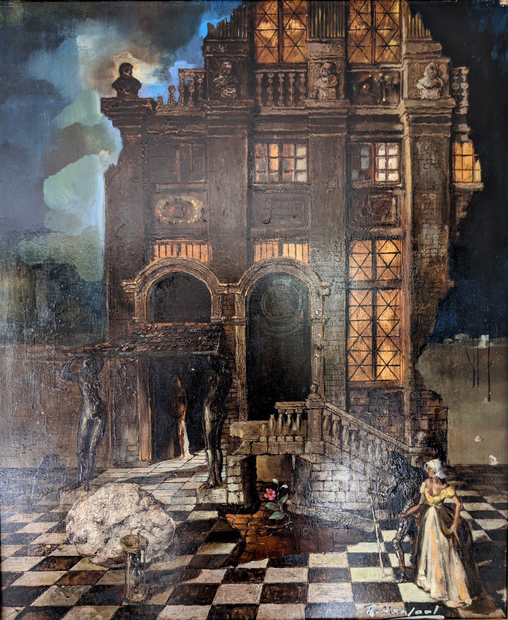 Tableau de René Hansoul "Sisyphe"