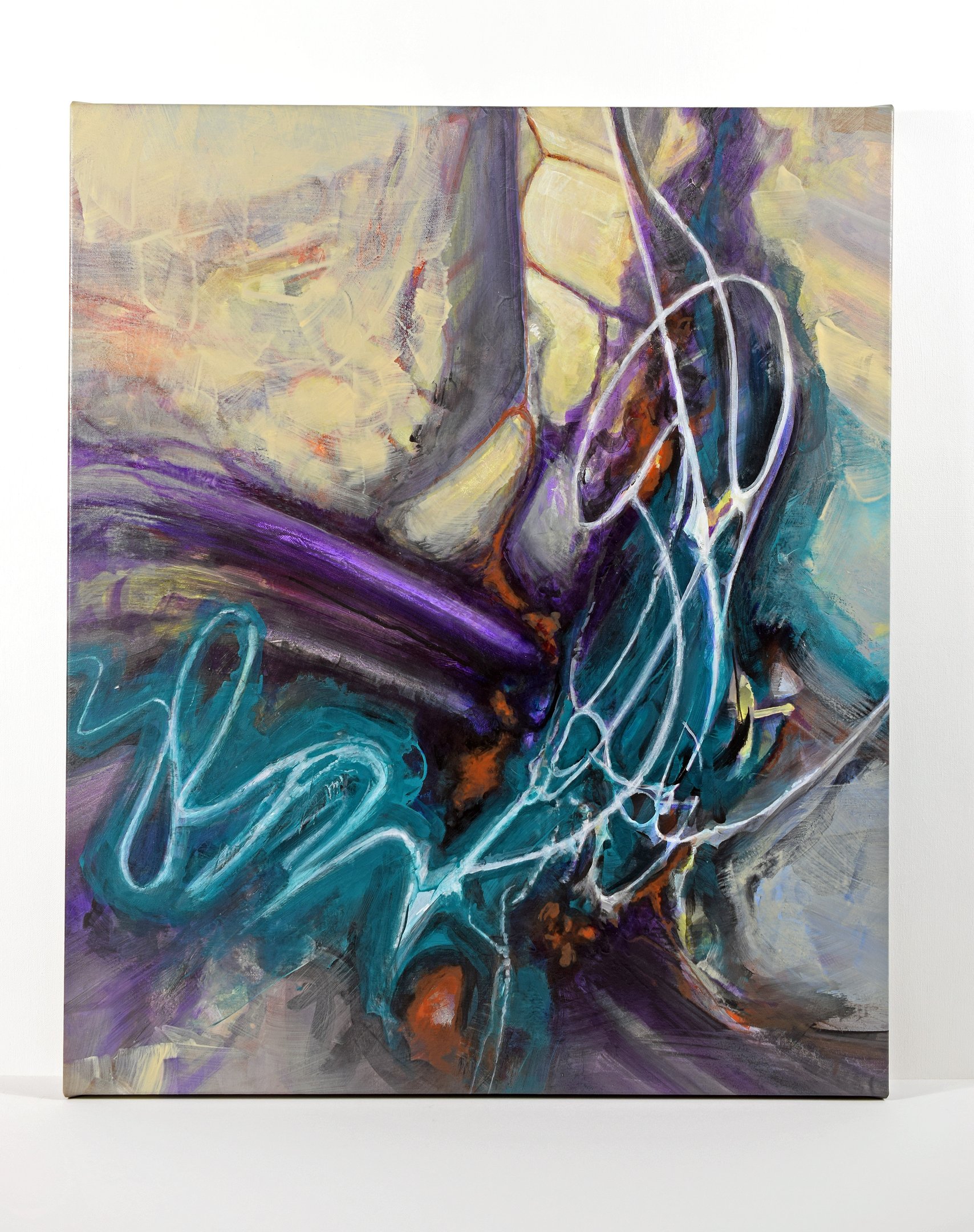 Abstract, acrylic painting by Eric Stiles.