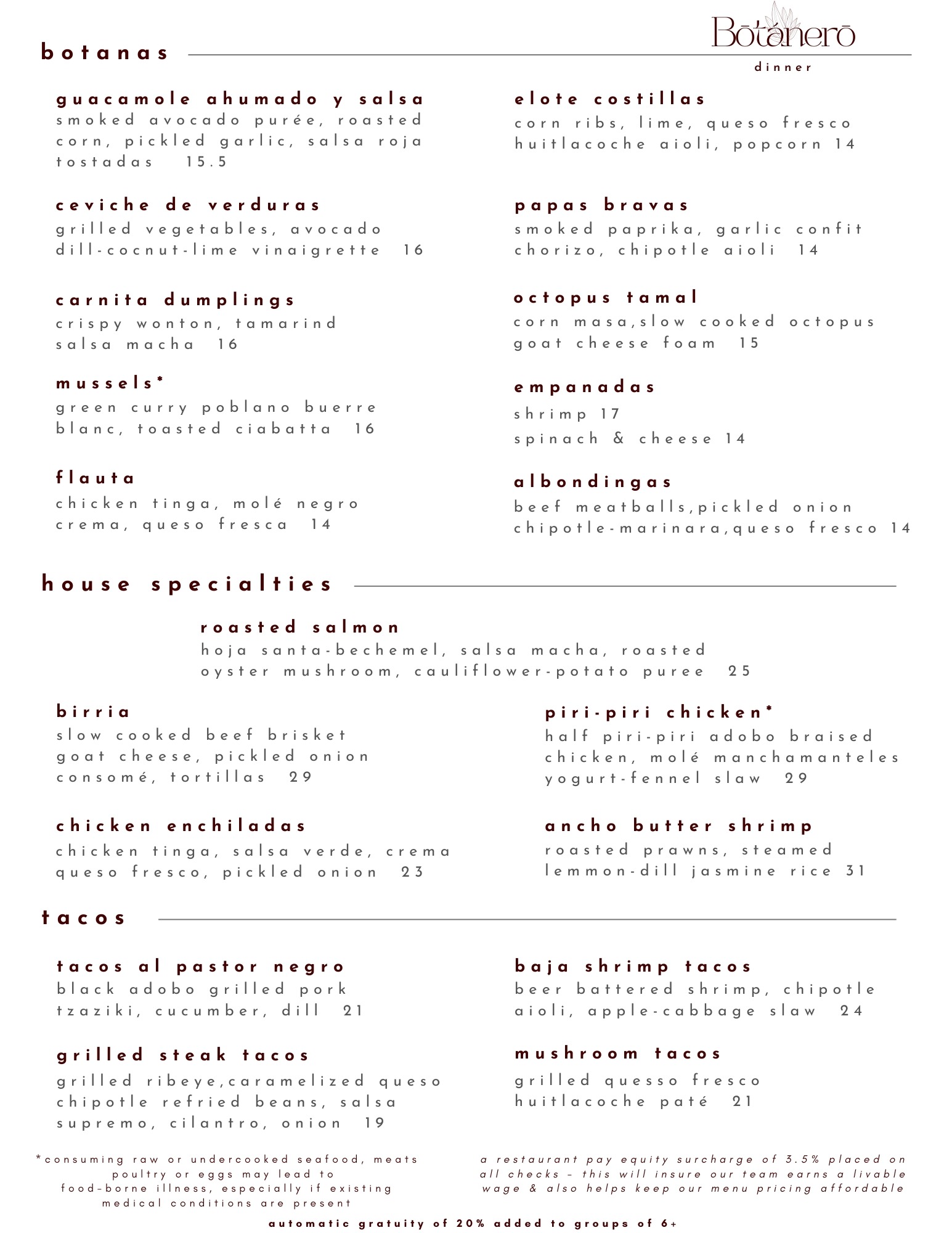 botanas - mexican food - tacos - best tacos chicago - cocktail lounge - Birria