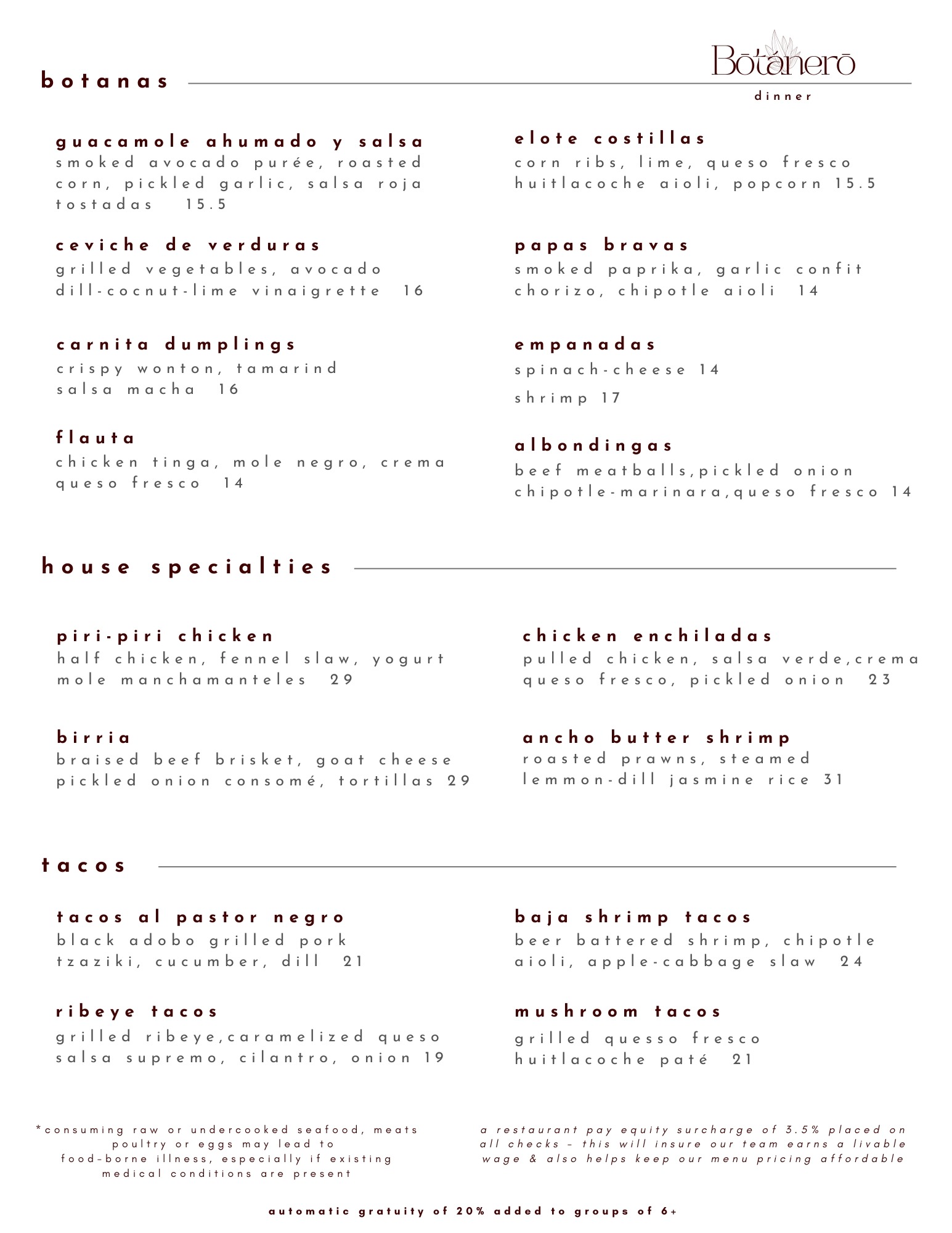 botanas - mexican food - tacos - best tacos chicago - cocktail lounge - Birria