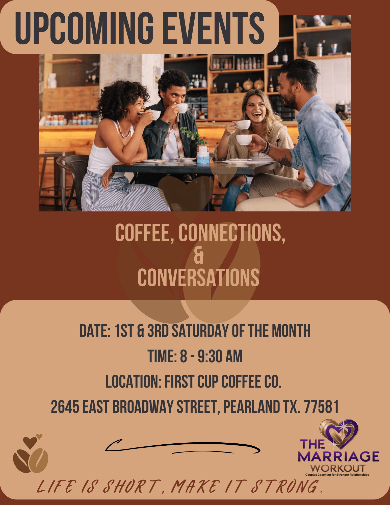 Coffee Connection Flyer Pearland TX
