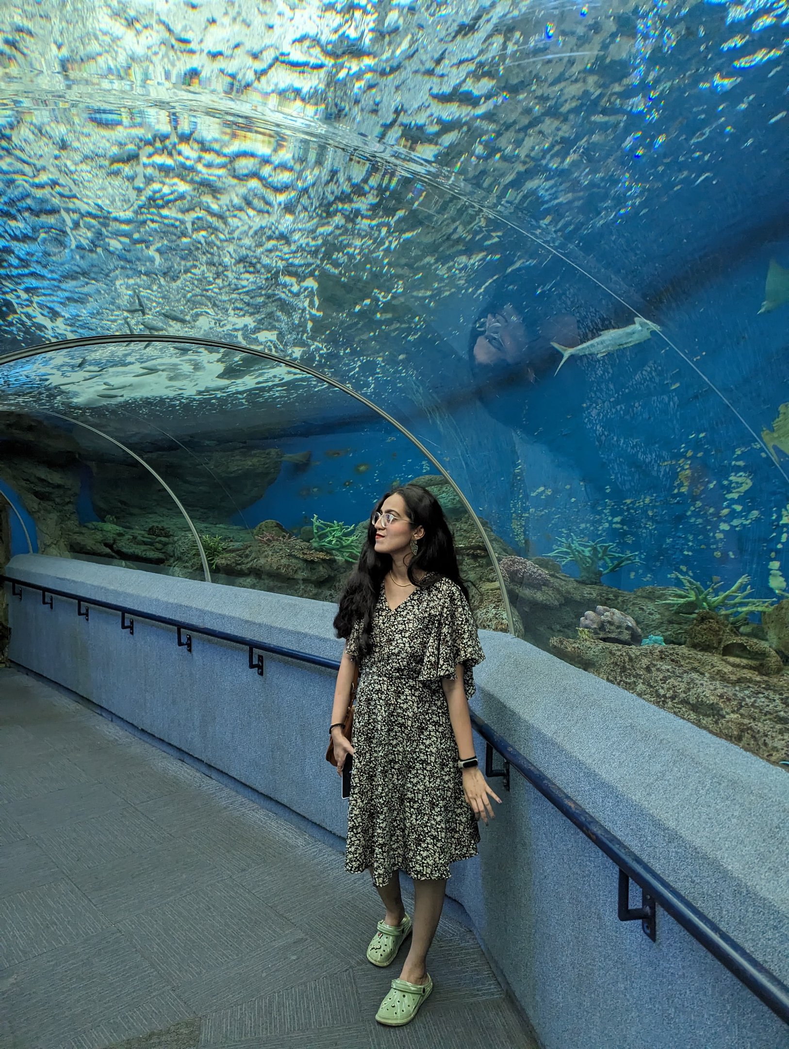 Riya, human copywriter at the Bangkok aquarium