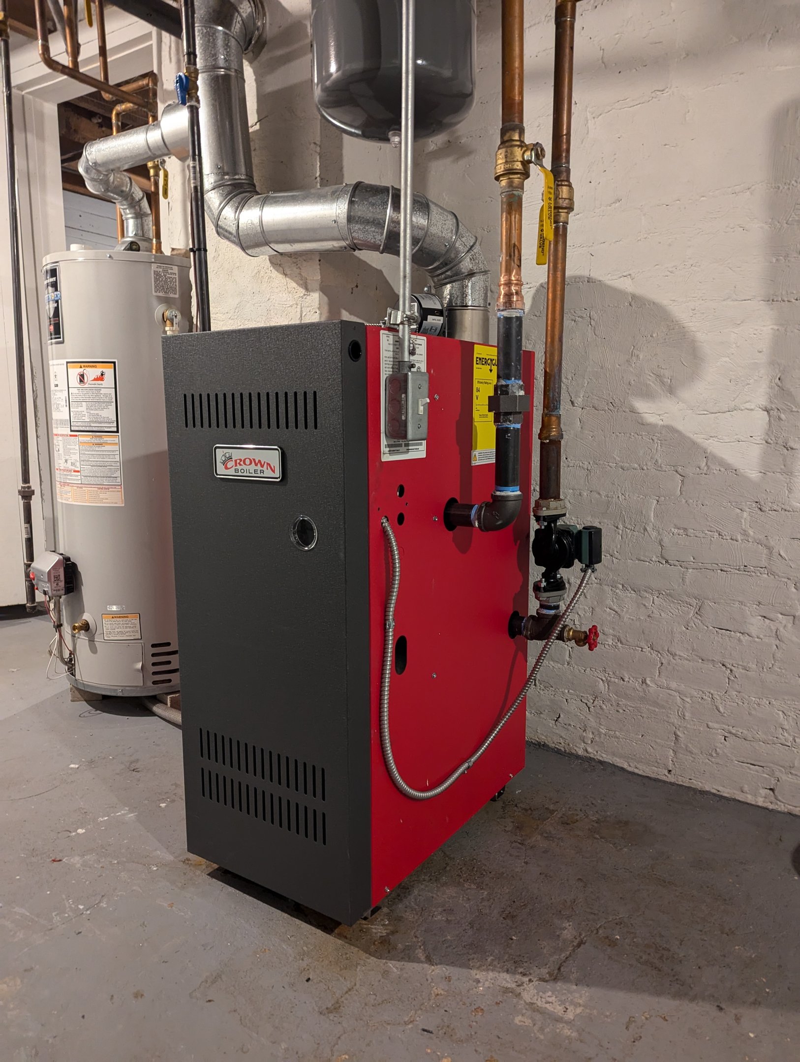 A gas boiler repair found it needed to be replaced in Watertown, WI will keep this family warm.