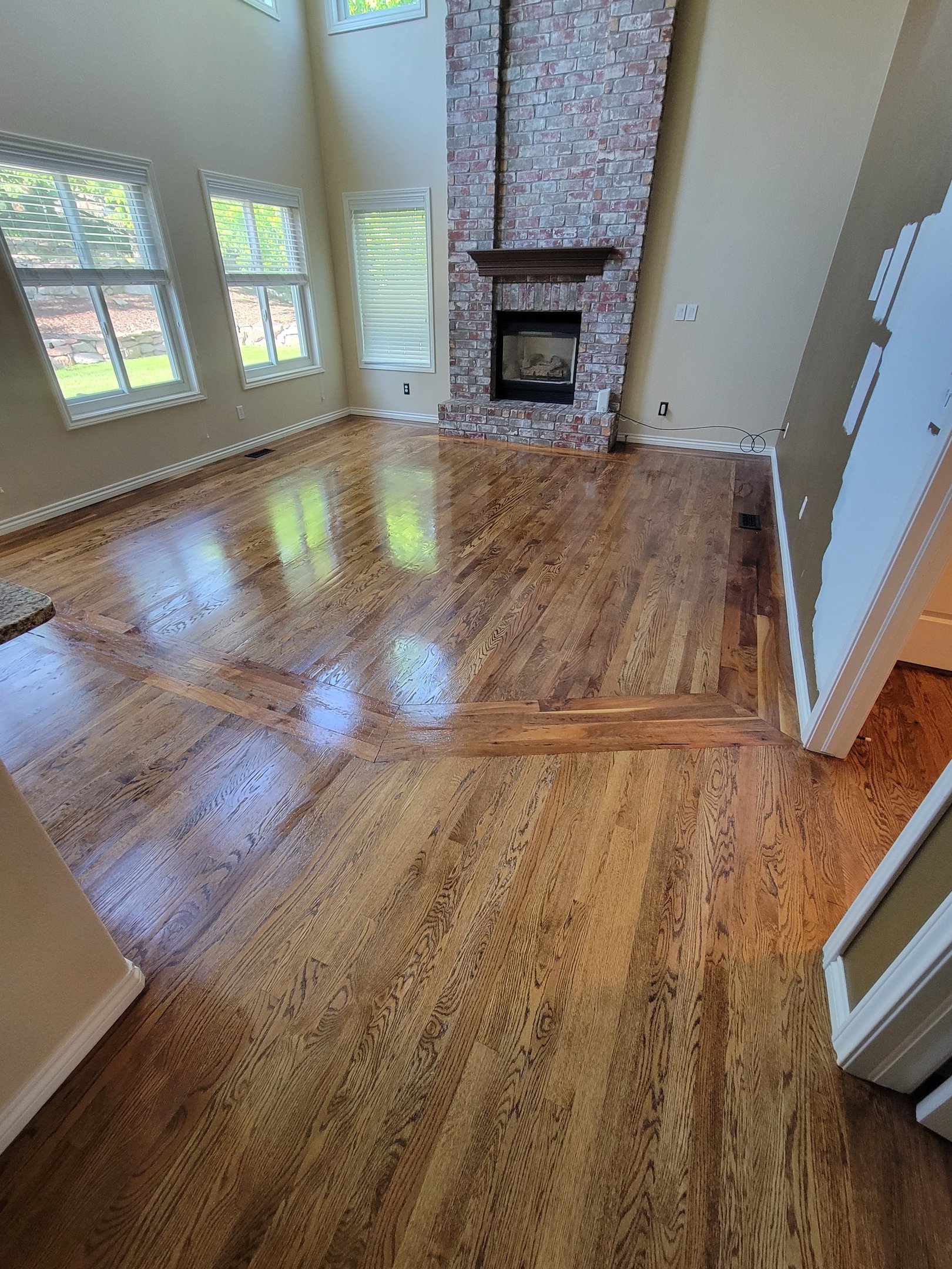 After Photo of Organic Wood Floor Cleaning Results: Clean & Resealed