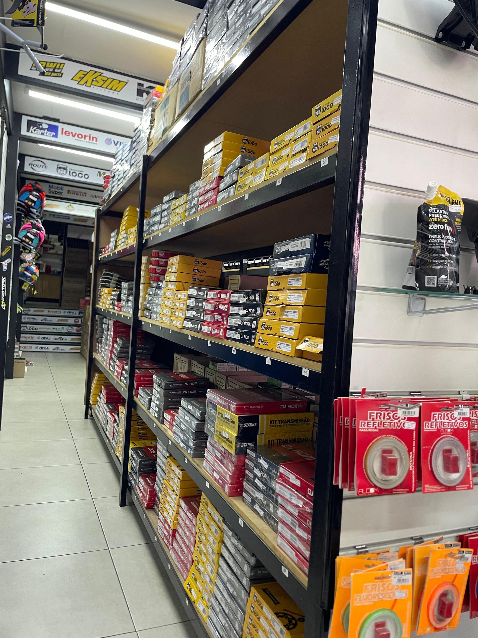 Kit de Relação e Trasnmissão no Atacarejo Moto Peças em Campinas.
