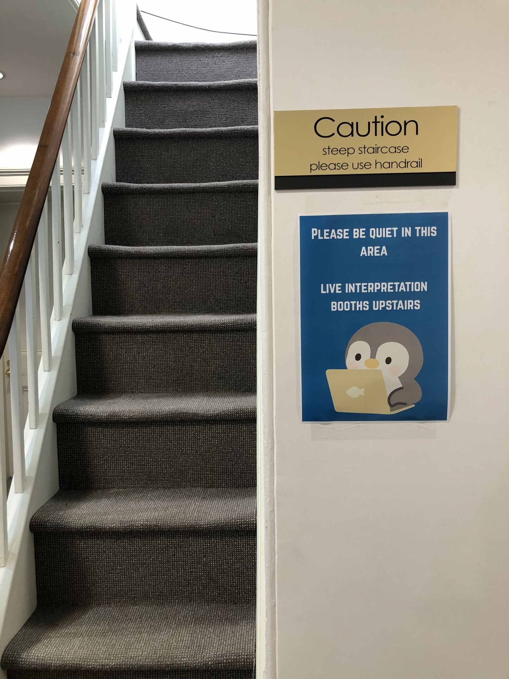 Interpretation booths at the Convention for the Conservation of Antarctic Marine Living Resources (CCAMLR), Hobart, Tasmania