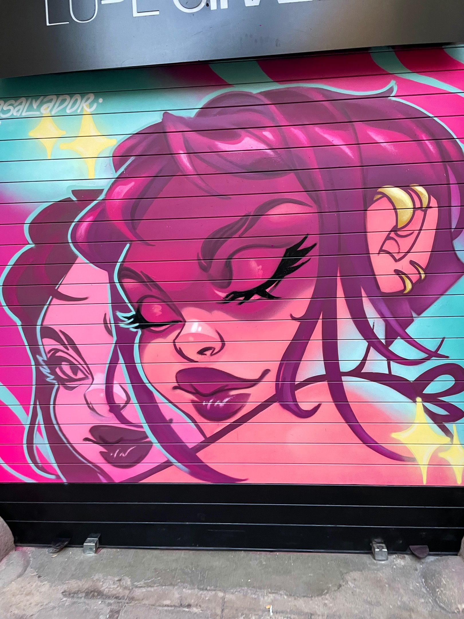 Lucid Dream - Mural en Barcelona, street art, arte urbano por Ona Salvador